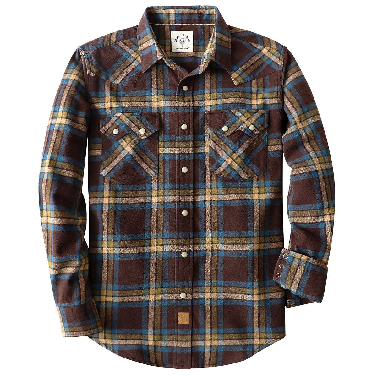 トップス SUNDAYS BEST DOWN TOWN FLANNEL SHIRT M Dubinik® 6.3oz Flannel Shirt for Men Long Sleeve Casual Cozy Snap Butt