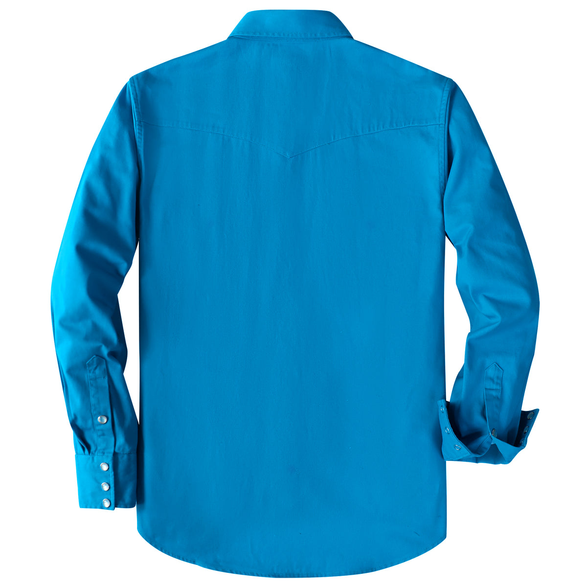 Dubinik® 7.2oz Men's Western Cowboy Pearl Snap Long Sleeve Work Shirt#