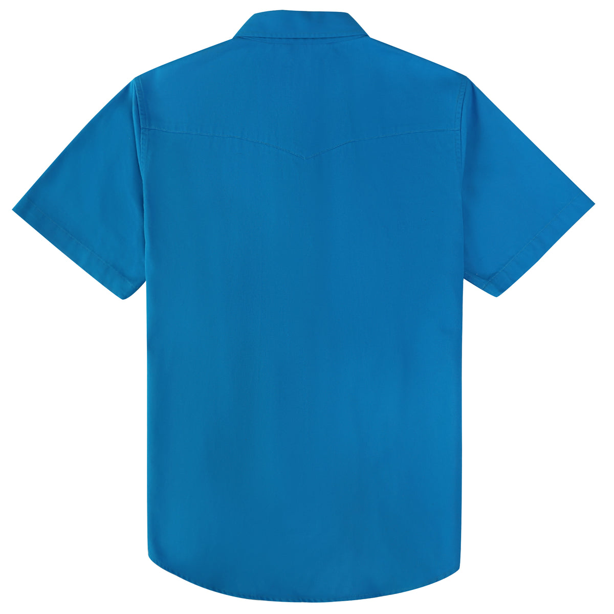 Dubinik® Mens Short Sleeve Work Shirt Snap Button Heavy Cotton#10506