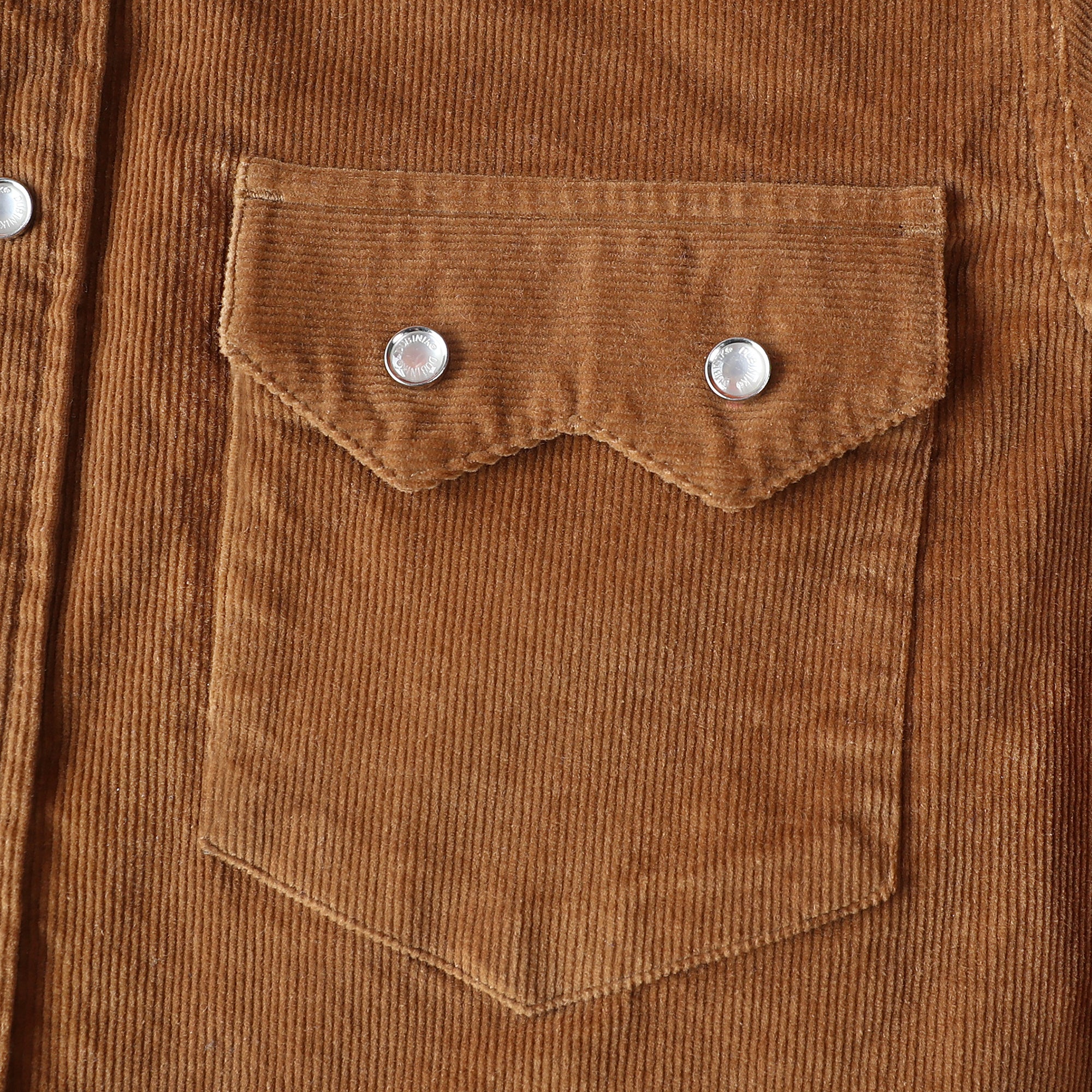 Dubinik® Corduroy Jacket Men Sawtooth Snap Pocket  Casual Cotton Pearl Snap Western Work Shirts Vintage Long Sleeve#32001