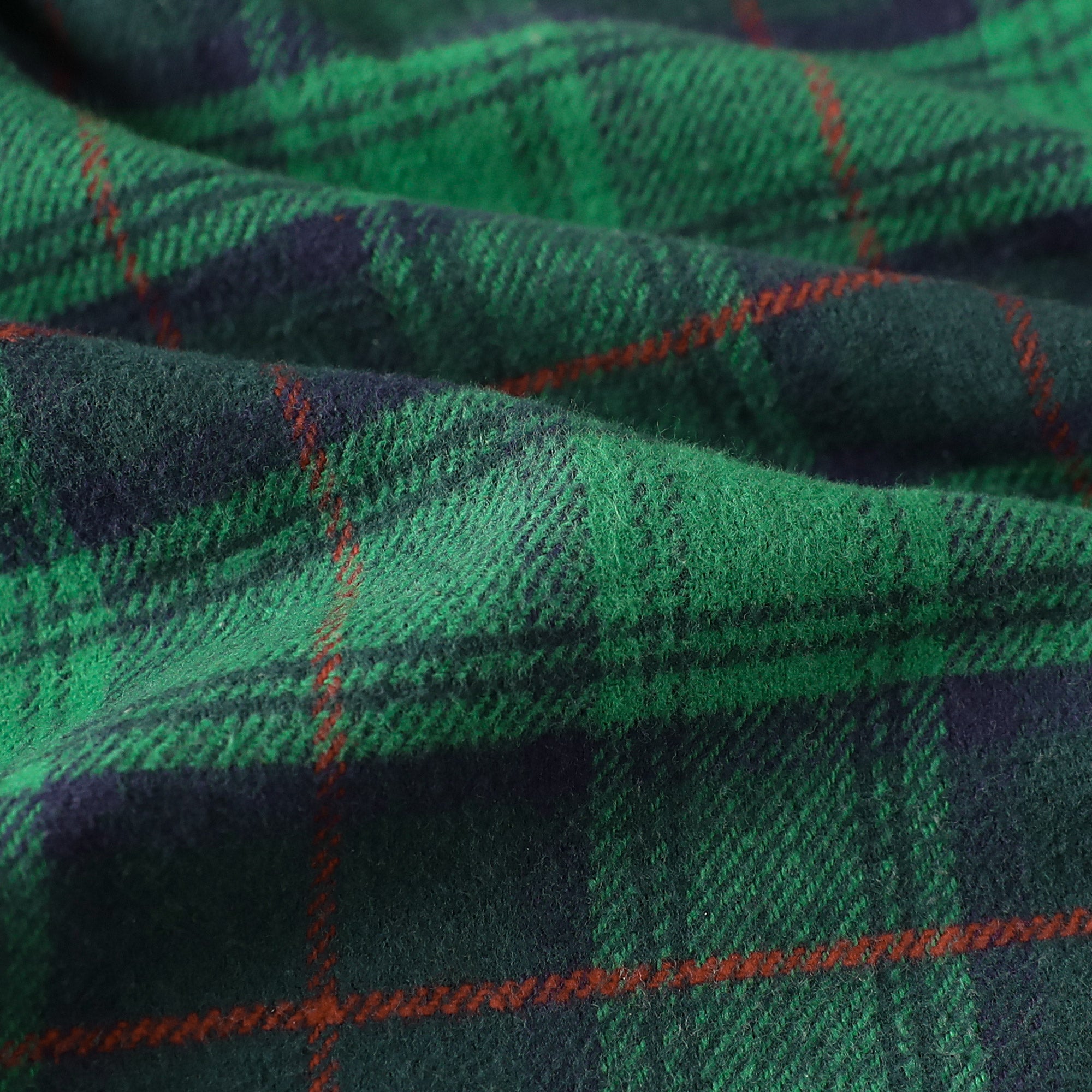 Dubinik® 13oz Ultra Heavyweight Green Flannel Shirt for Men Long Sleeve Mens Plaid Button Down Shirts for Men Vintage 100% Cotton#0081009