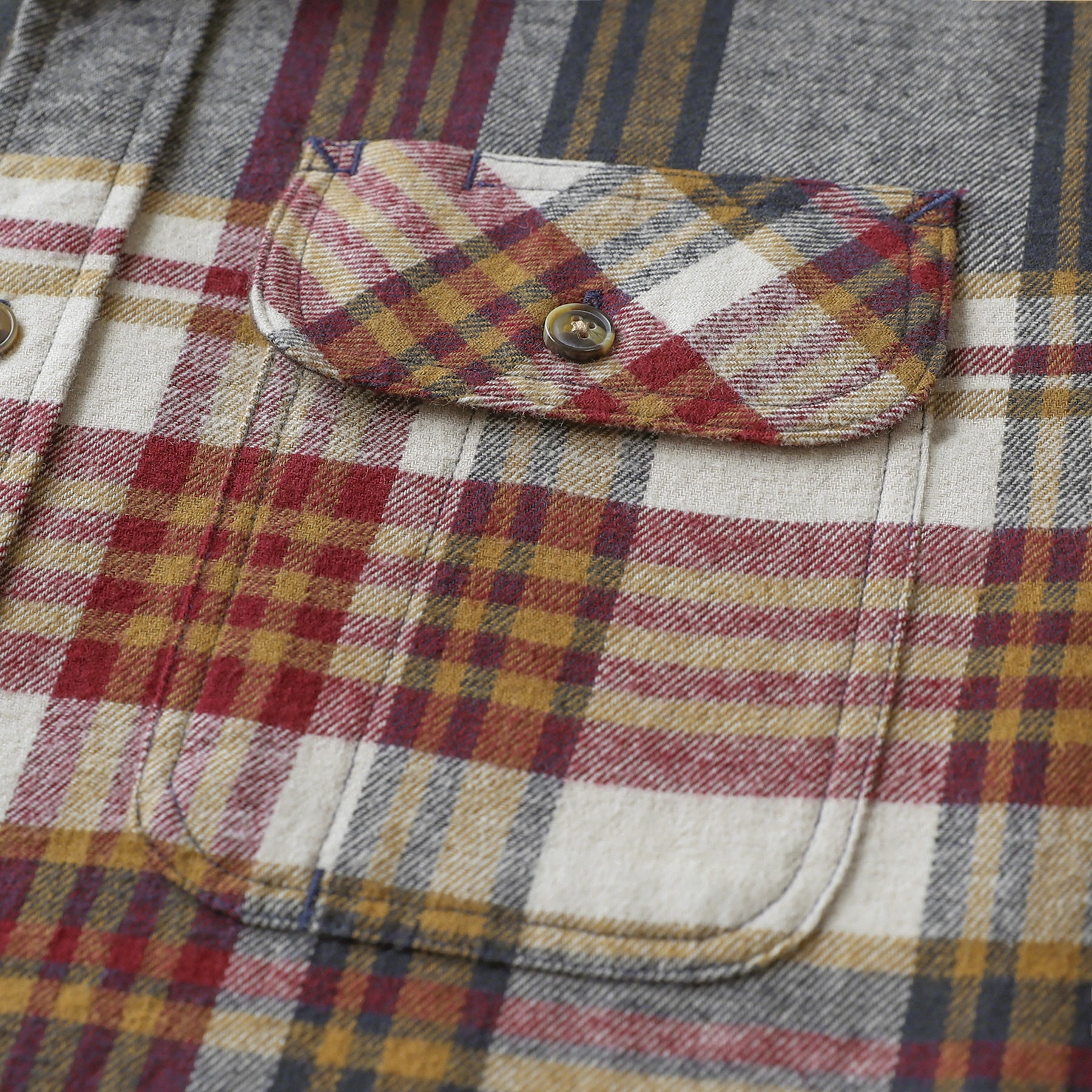 Herren Mittelschweres Flanellhemd, Langarm, lässig, Button-Down, gebürstetes Hemd aus 100 % Baumwolle #1013