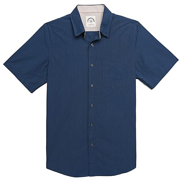 Chemise décontractée en coton à manches courtes pour homme #0022 