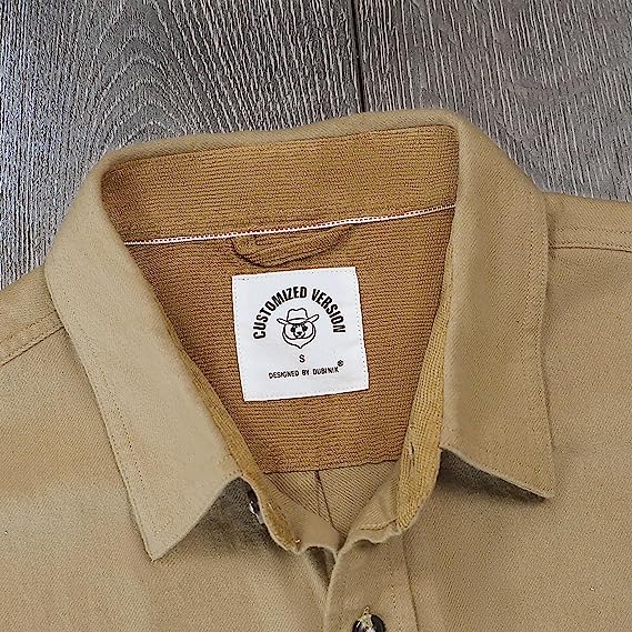 Mens Midweight Flannel Shirts Long Sleeve Casual Button Down Brushed 100% Cotton Shirt#1508