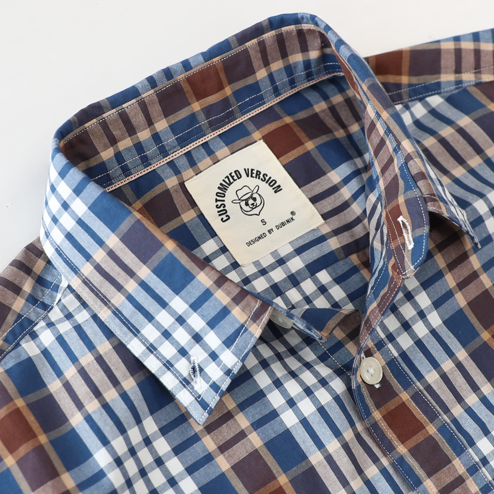 Dubinik® Mens Long Sleeve Button Down Shirts Casual Plaid Shirt with Practical Double Pockets Comfortable and Soft#0050027