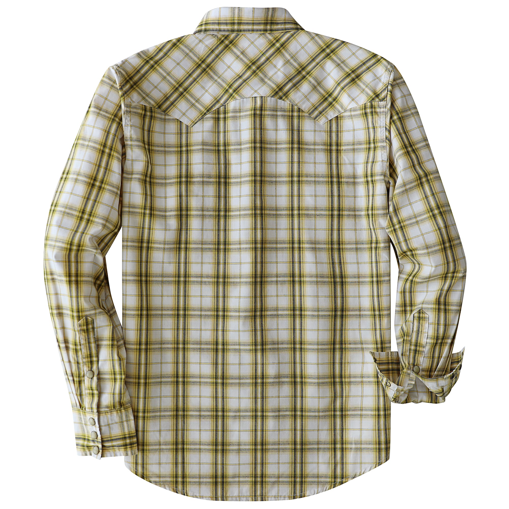Dubinik® Pearl Snap Shirts For Men Long Sleeve Lightweight Casual Western Plaid Cowboy Cotton Vintage Work Shirt#48010