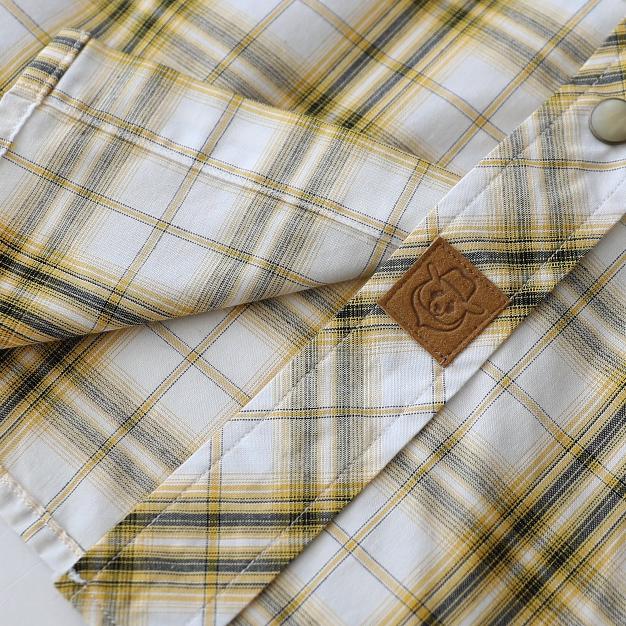 Dubinik® Pearl Snap Shirts For Men Long Sleeve Lightweight Casual Western Plaid Cowboy Cotton Vintage Work Shirt#48010