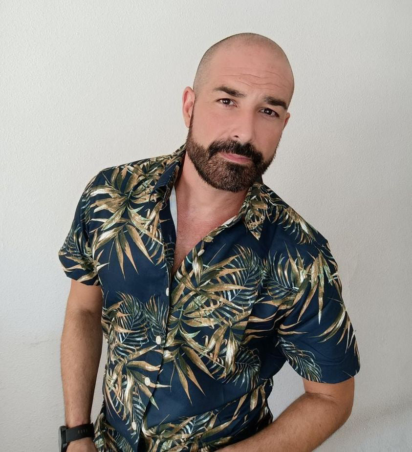 Chemise hawaïenne pour homme Aloha Tropical, manches courtes, boutonnée, imprimé plage, #2610