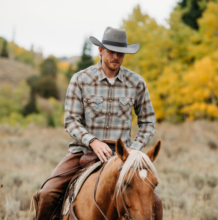 Dubinik® Flannel Shirt for Men Long Sleeve Casual Cozy Snap Button Western Plaid Shirts Soft Pure Cotton#37016