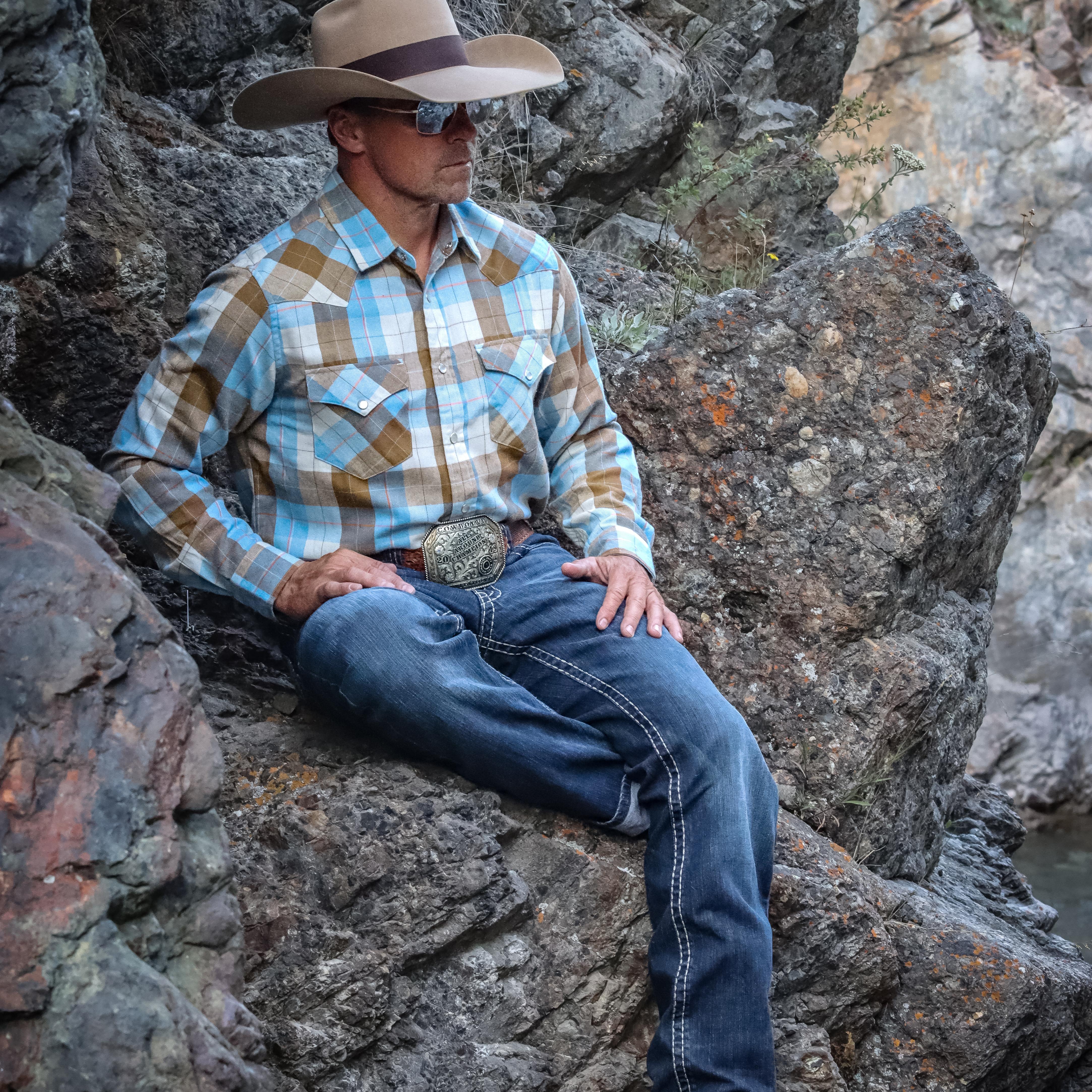 Mens Flannel Long Sleeve Pearl Snap Buttons Western Cowboy Vintage Casual Shirts #2821 Tall size in stock now!