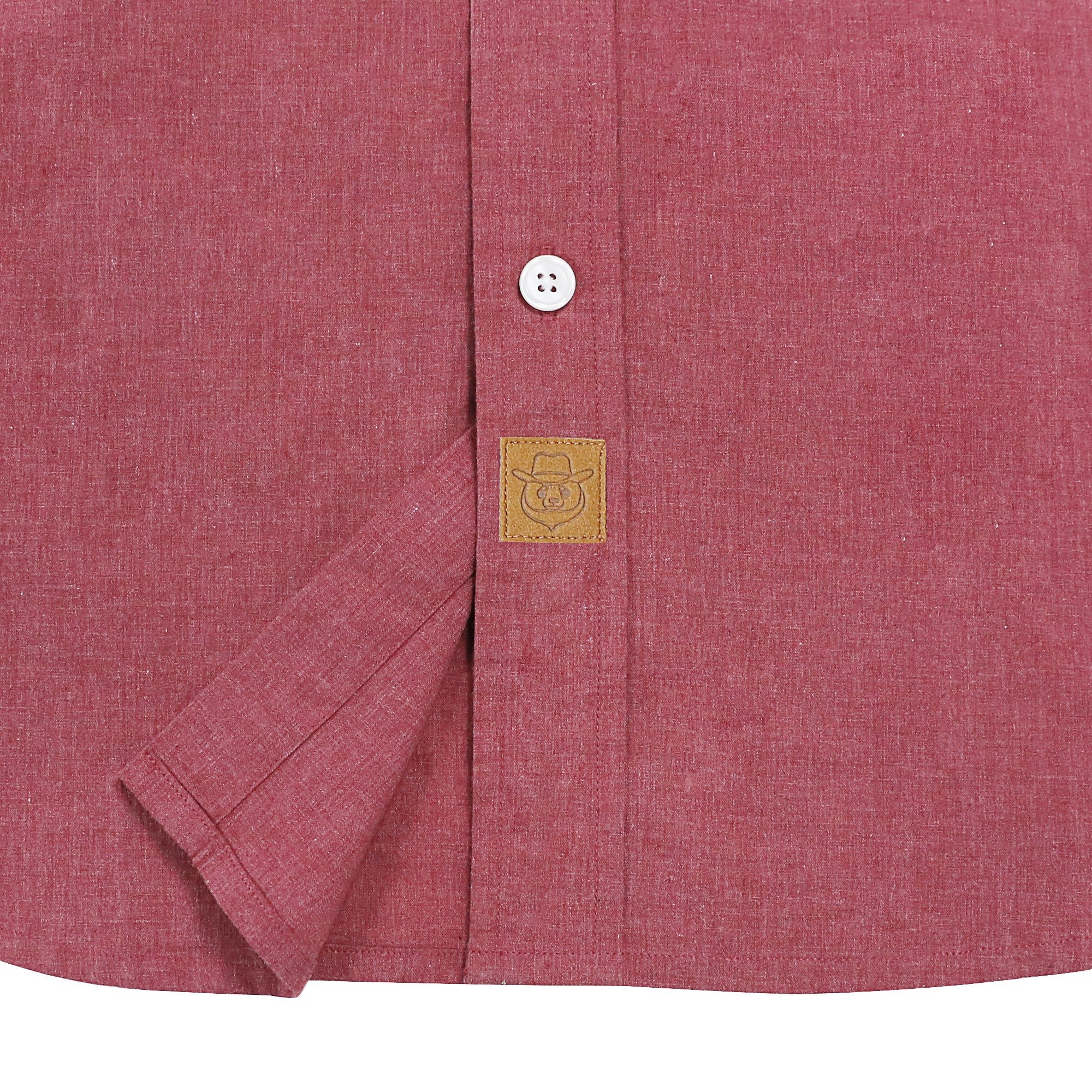 Dubinik® Jujube Red Solid Mens Short Sleeve Button Down Shirts 100% Cotton Plaid Men's Casual Button-Down Shirts with Pocket#011507
