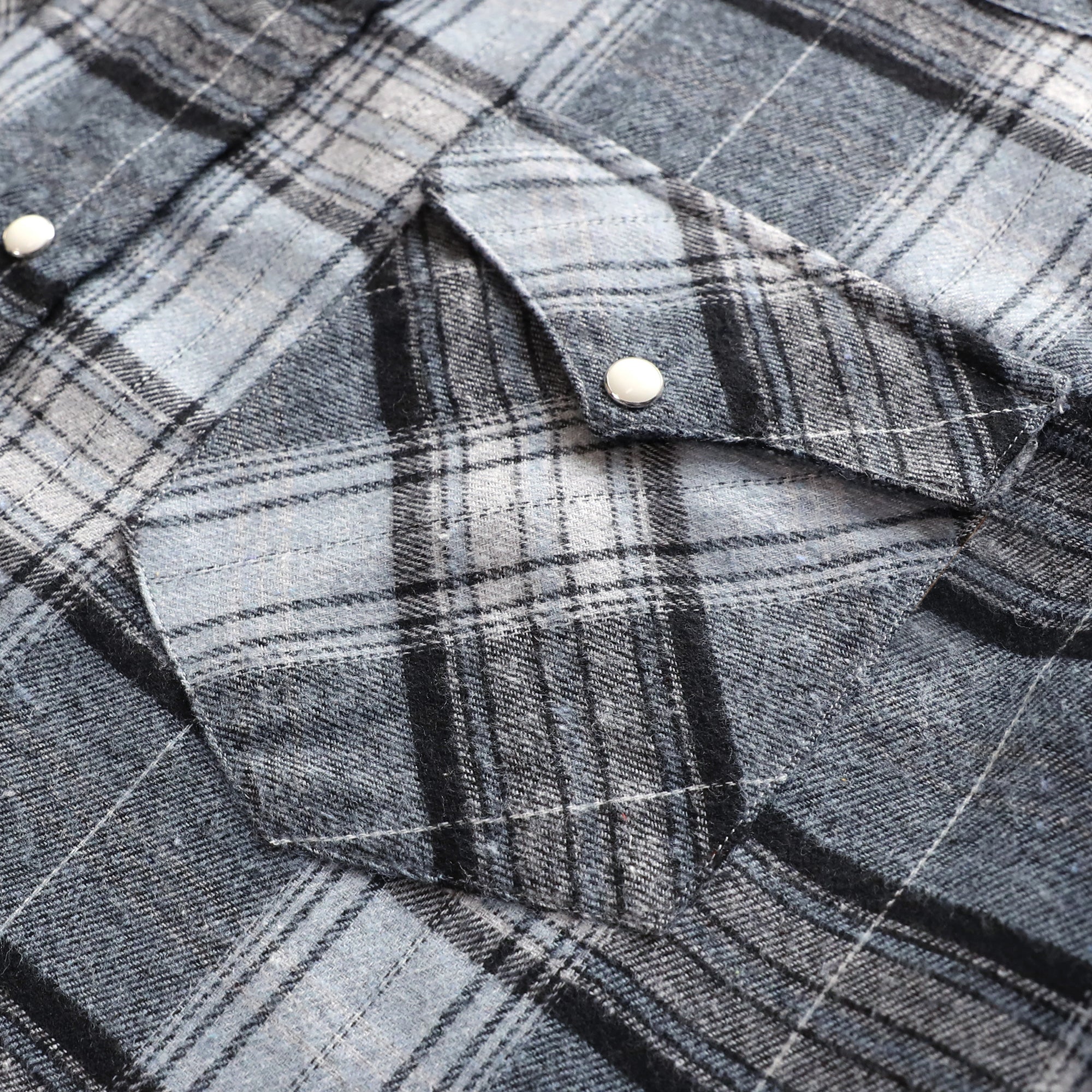 Mens Flannel Long Sleeve Pearl Snap Buttons Western Cowboy Vintage Casual Shirts #2813