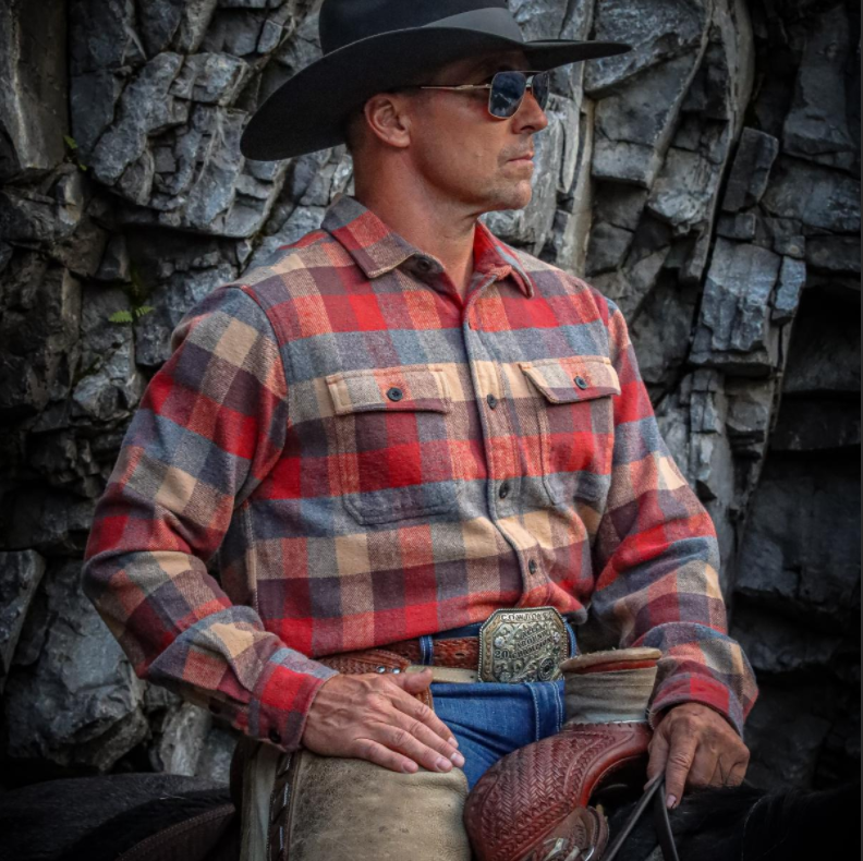 Dubinik® 13oz Ultra Heavyweight Flannel Shirt for Men Long Sleeve Mens Plaid Button Down Shirts for Men Vintage 100% Cotton#0081011