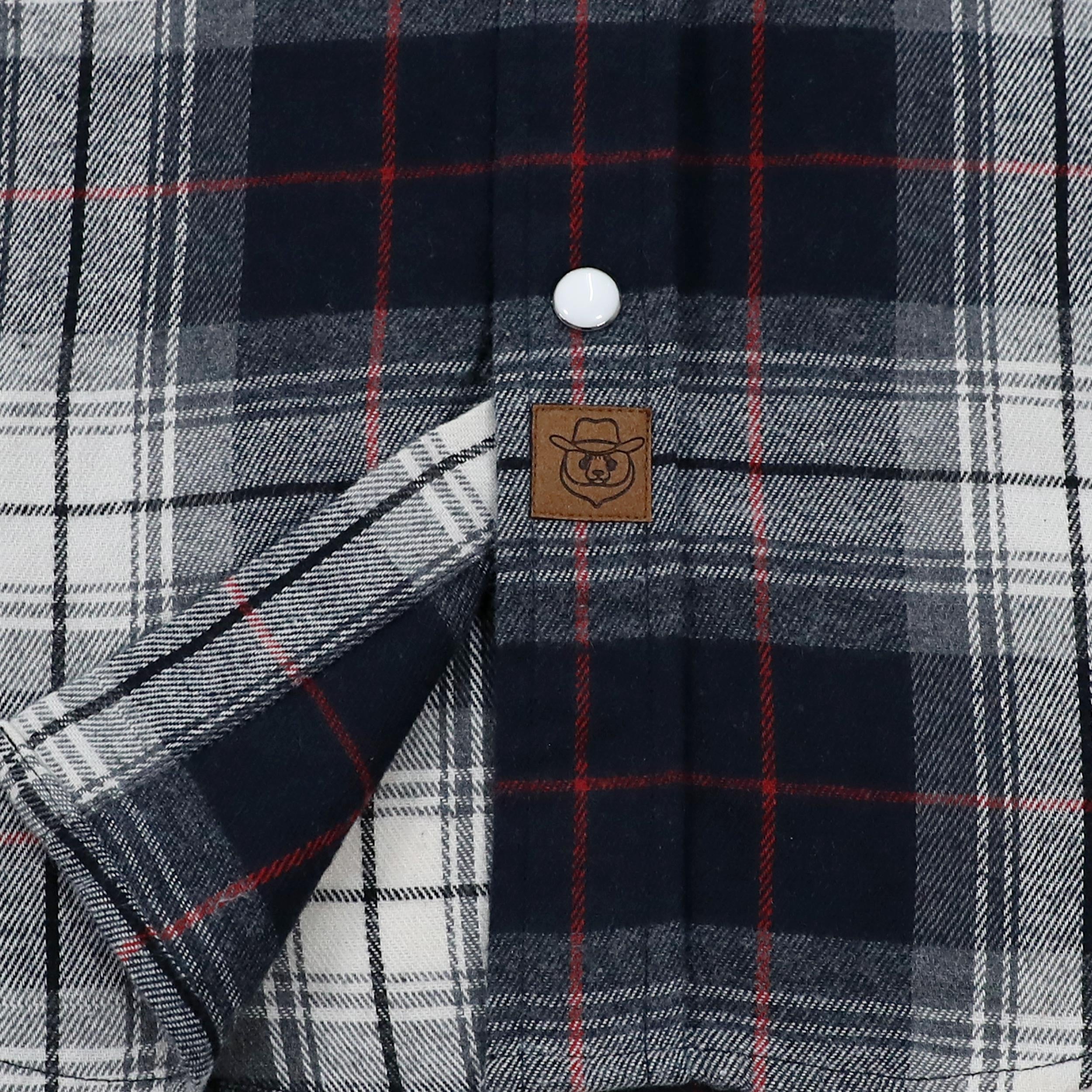 Chemise en flanelle Dubinik® pour homme, style cowboy western, boutons-pression nacrés, manches longues, style vintage, à carreaux, n° 28804 