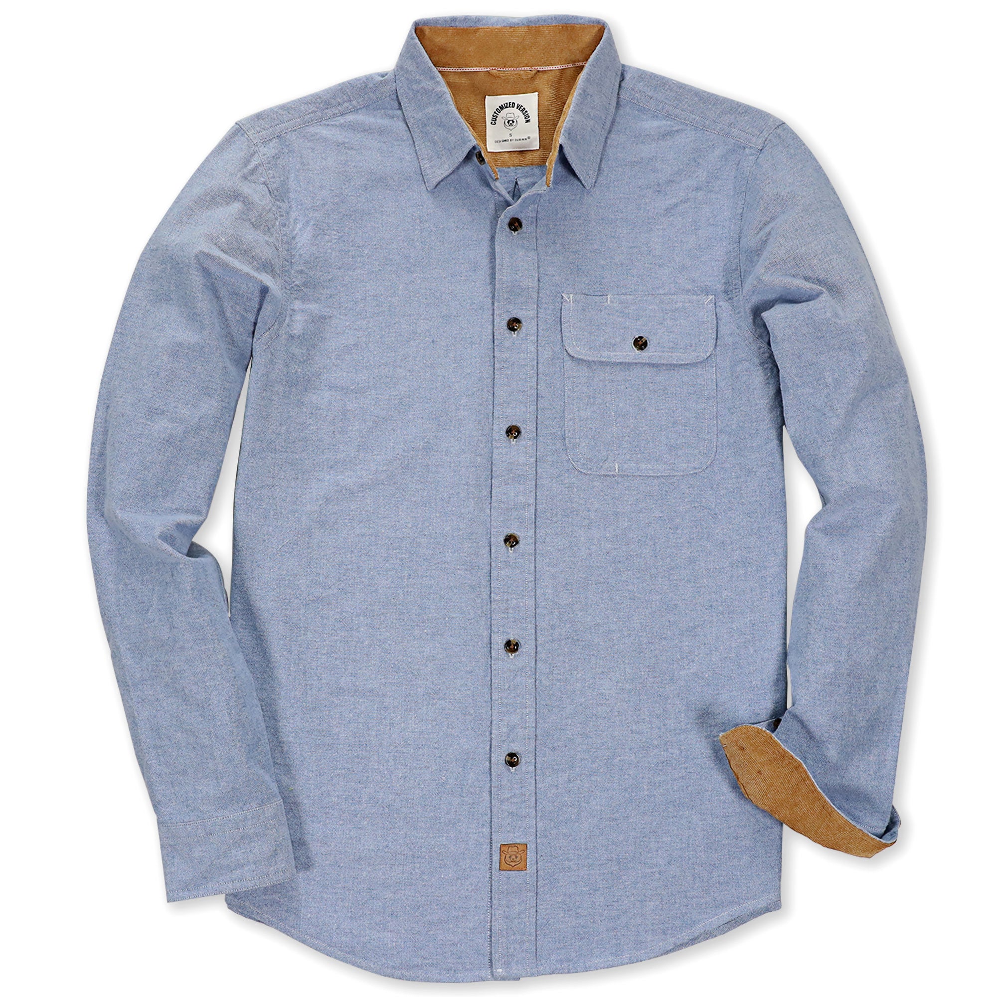 Mens Midweight Flannel Shirts Long Sleeve Casual Button Down Brushed 100% Cotton Shirt#1022