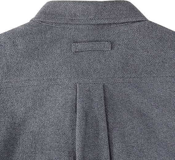 Dubinik® Mens Lightweight Jacket Cozy Warm Lined Flannel Shirts for Men Long Sleeve Snap Casual Plaid 2 Chest Pockets#0181001