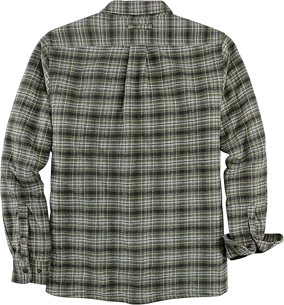 Dubinik® Mens Lightweight Jacket Cozy Warm Lined Flannel Shirts for Men Long Sleeve Snap Casual Plaid 2 Chest Pockets#0181008