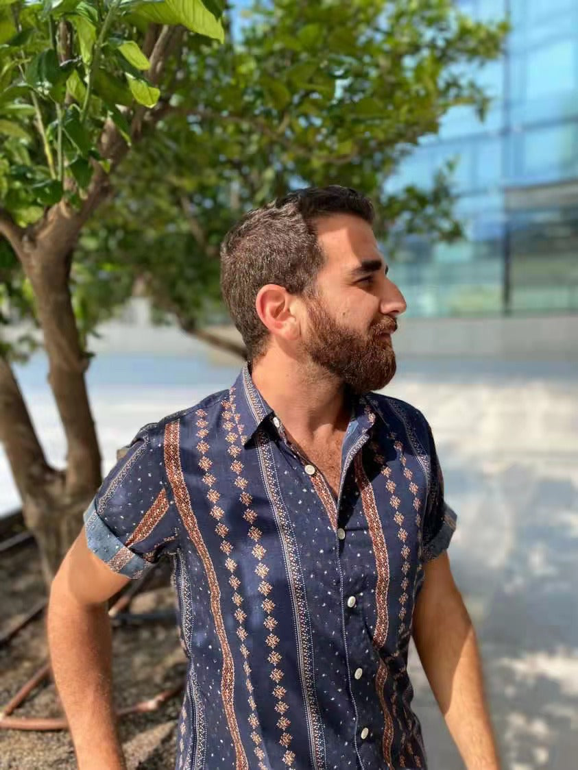 Chemise hawaïenne pour homme Aloha Tropical, manches courtes, boutonnée, imprimé plage, #2614