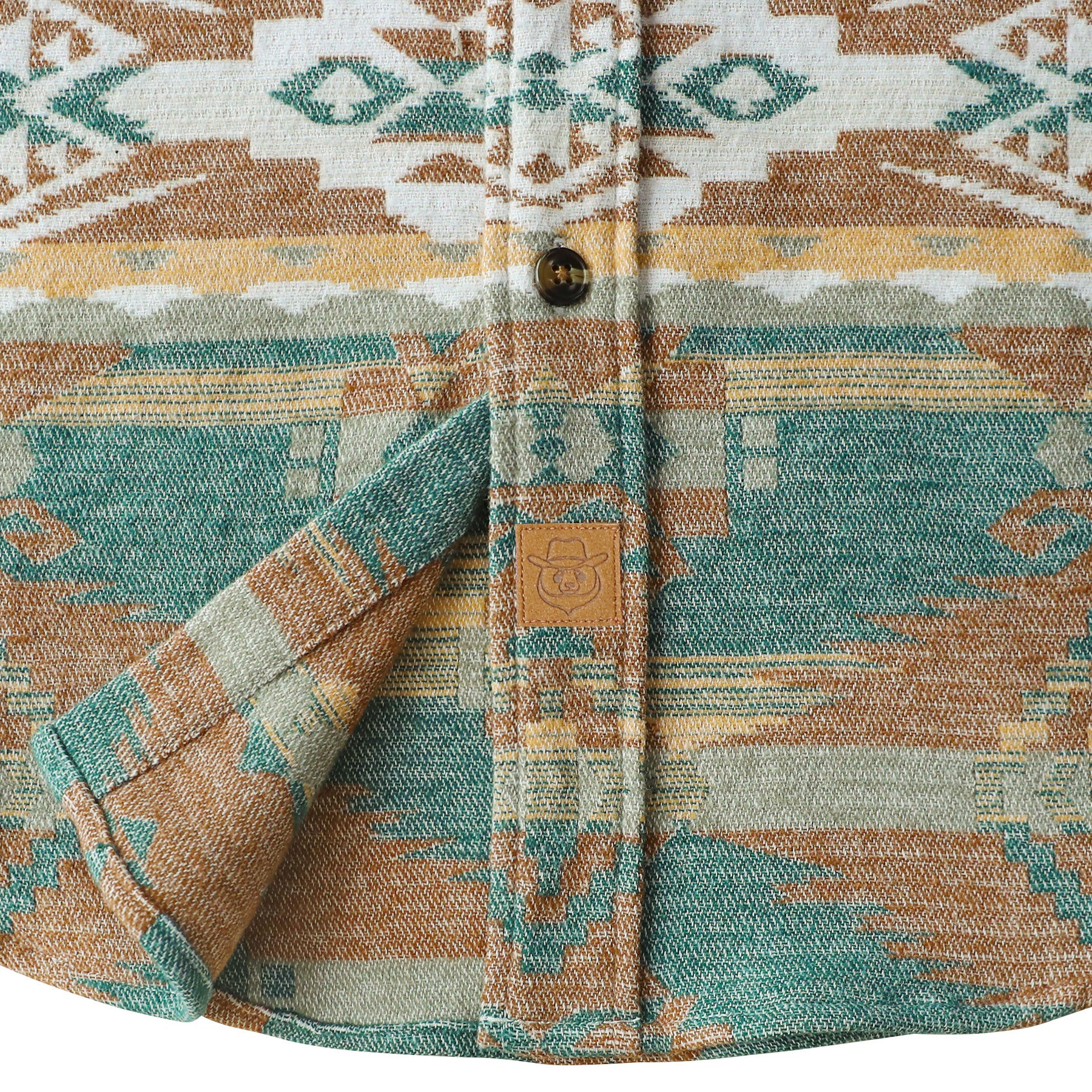 Dubinik® Herren Azteken-Flanellhemd, schwer, langärmlig, Button-Down, komplett aus weich gebürsteter Baumwolle, Cowboy-Funktionshemd, Freizeithemd, Jacke #30027