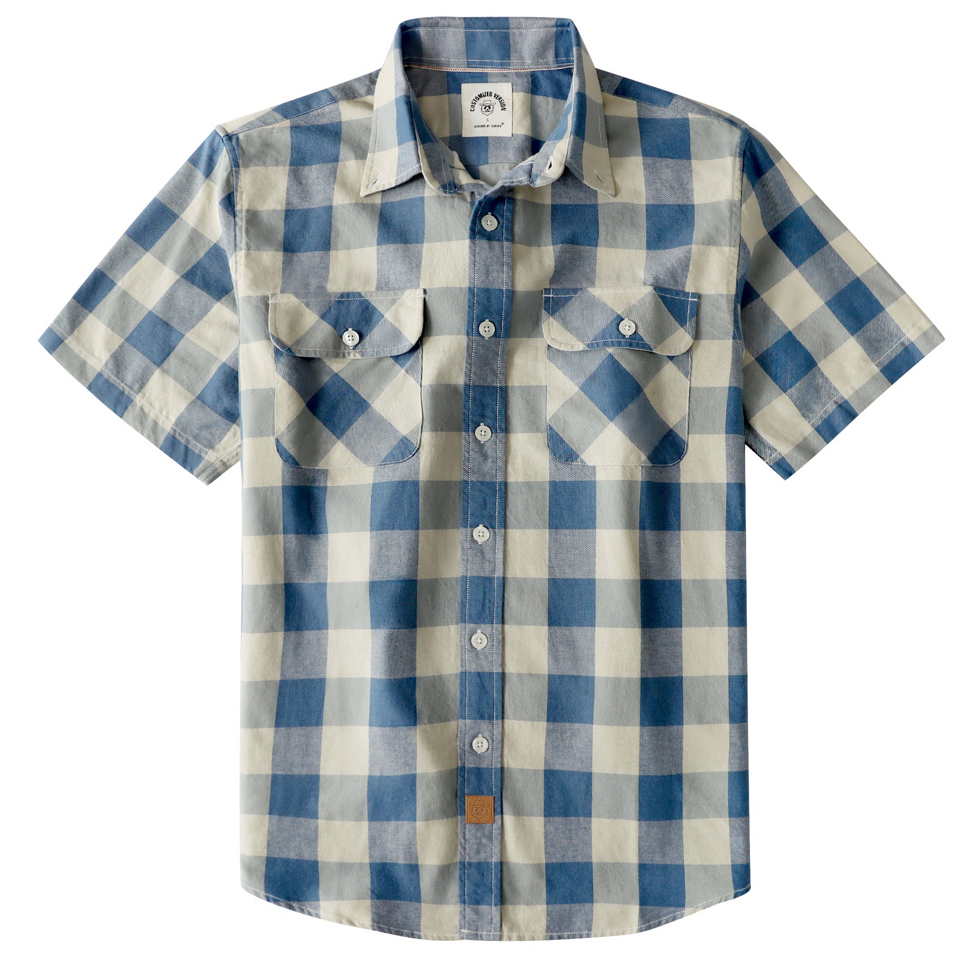 mens short sleeve dress shirts 100 cotton Amazon.com: Dubinik Mens Short Sleeve Button Down Shirts 100% Cotton Plaid  Men's Casual Button-Down Shirts with Pocket Beige Khaki : Clothing, Shoes &  Jewelry