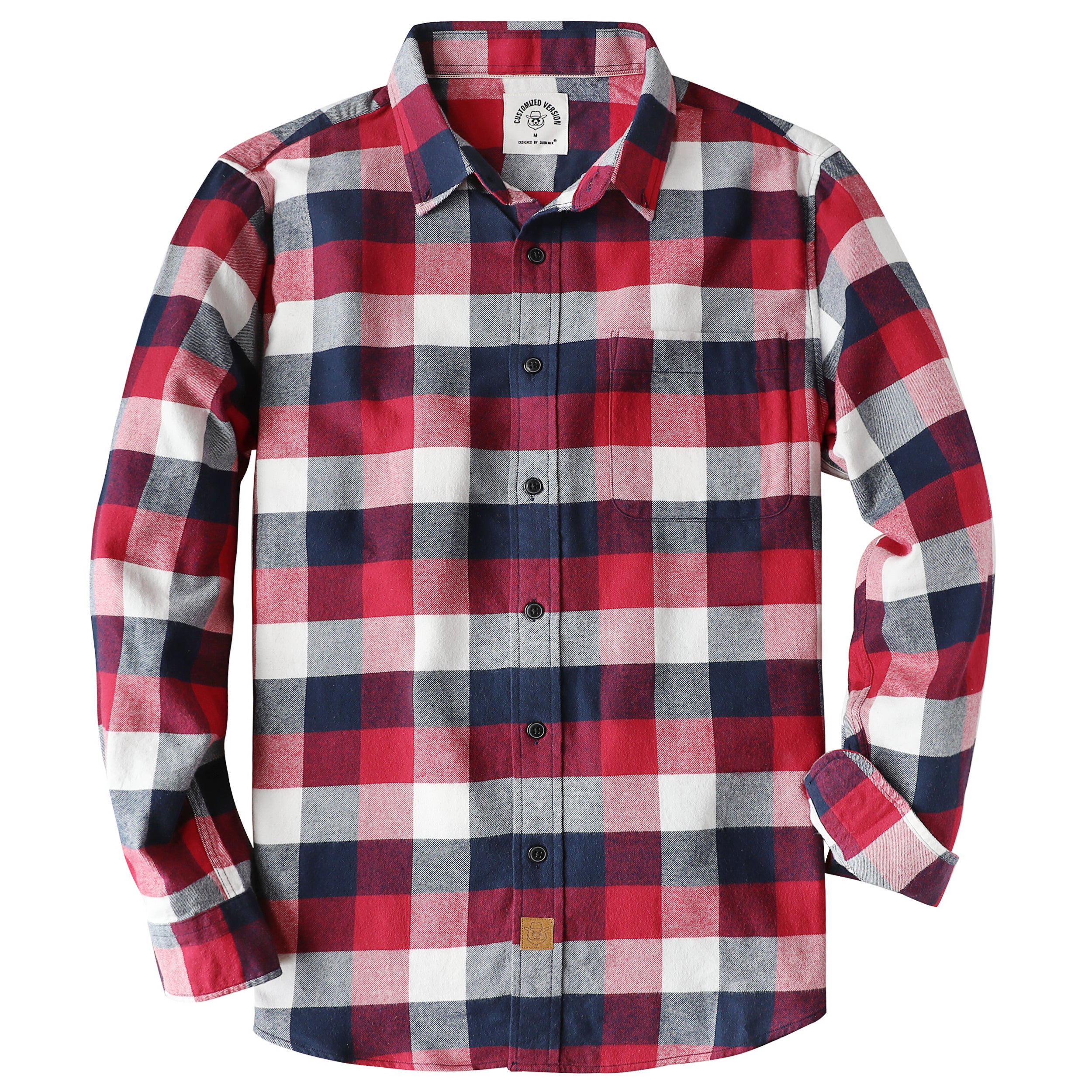 Men's Plaid Flannel Long Sleeve Shirts #0347