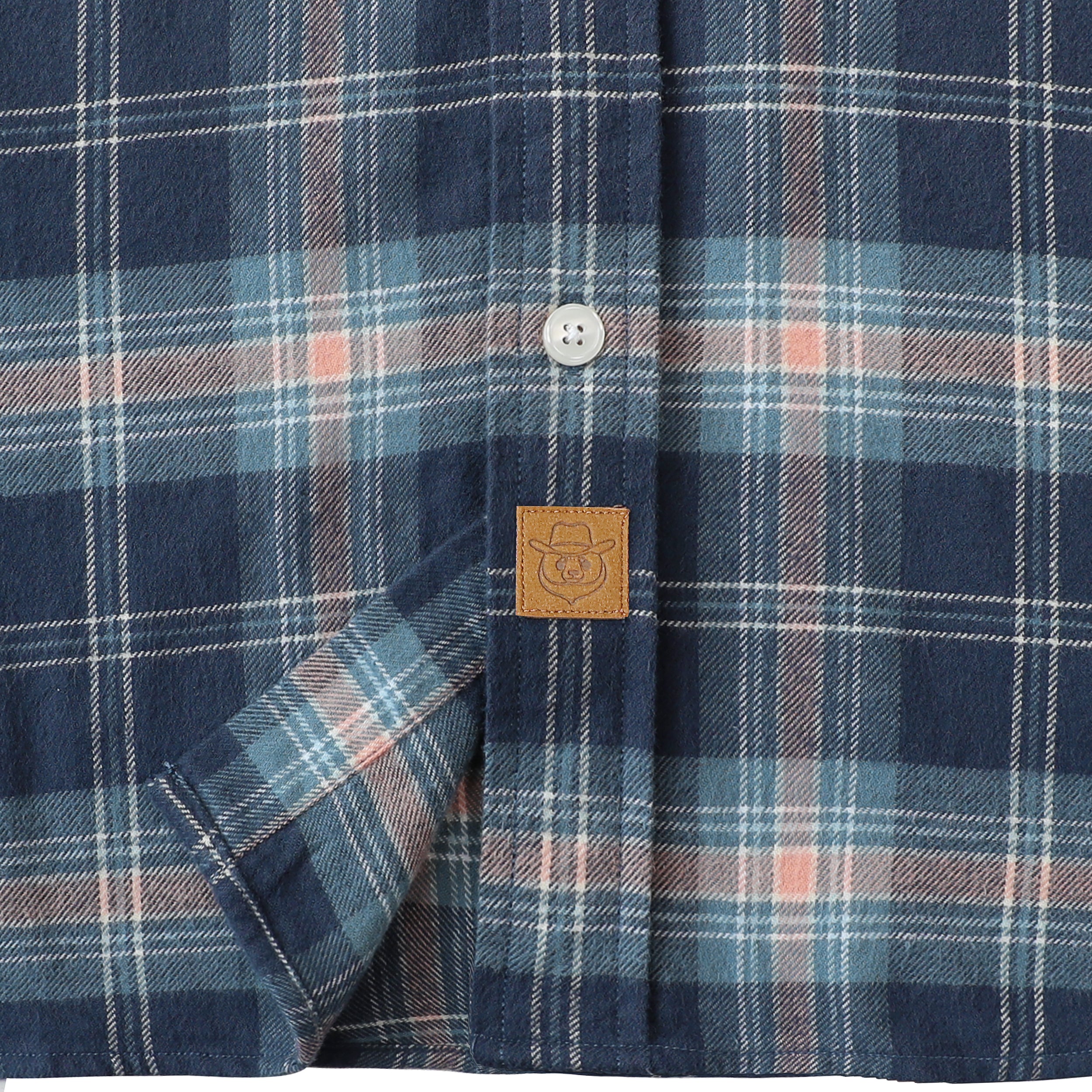 Herren Kariertes Flanell Langarmhemd #0319