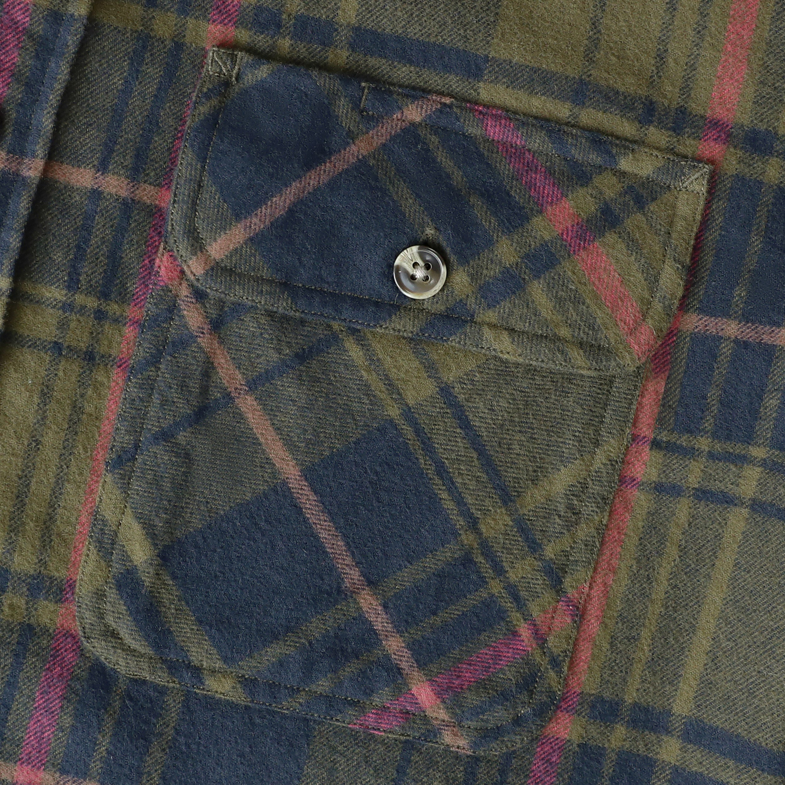 Chemise en flanelle Dubinik® pour homme, manches longues, boutonnée, à carreaux, tout en coton doux et brossé, chemise utilitaire décontractée #0030023