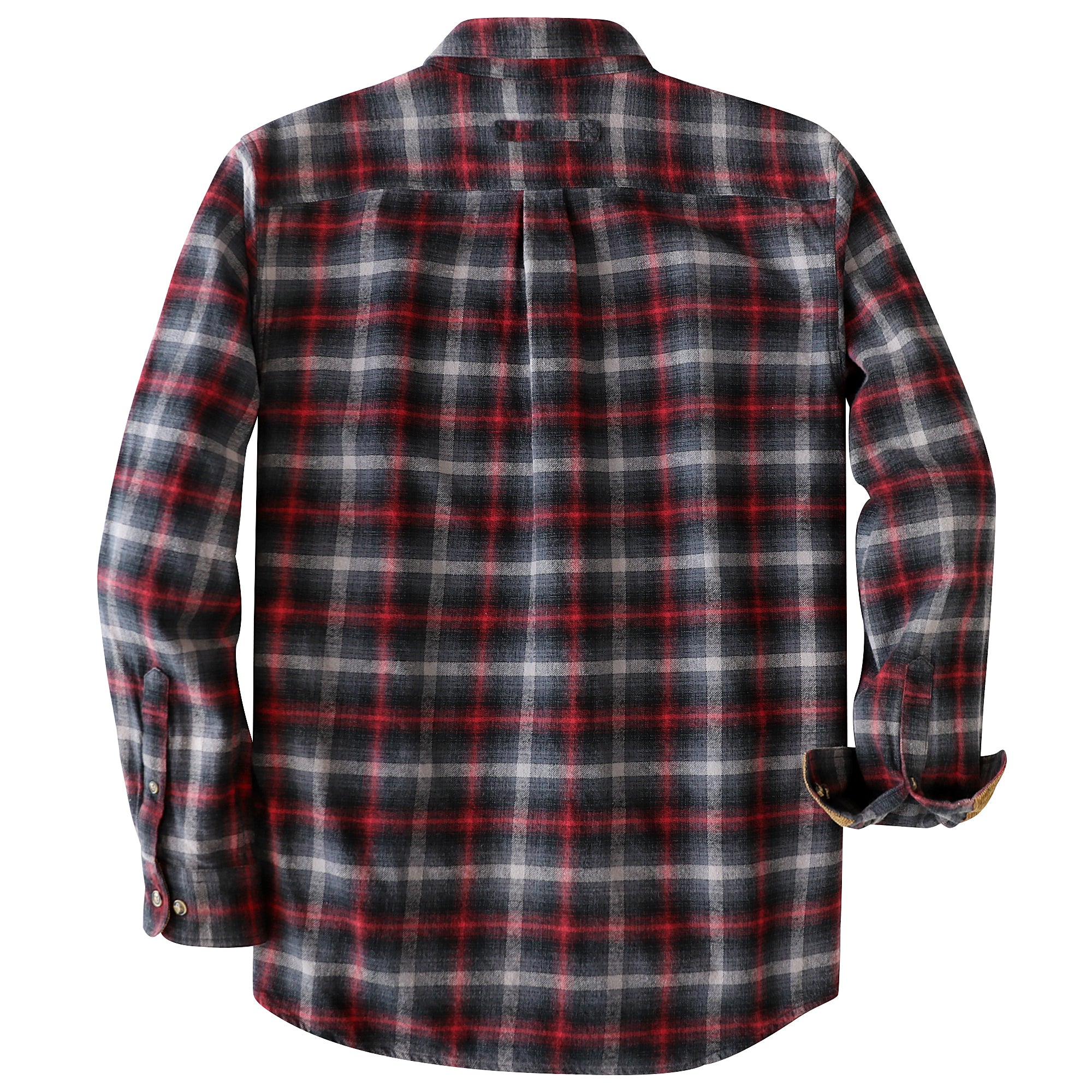Dubinik® Mens Flannel Shirt Long Sleeve Button Down Plaid All Cotton Soft Brushed Flannel Shirt For Men Utility Casual Shirt #0030009