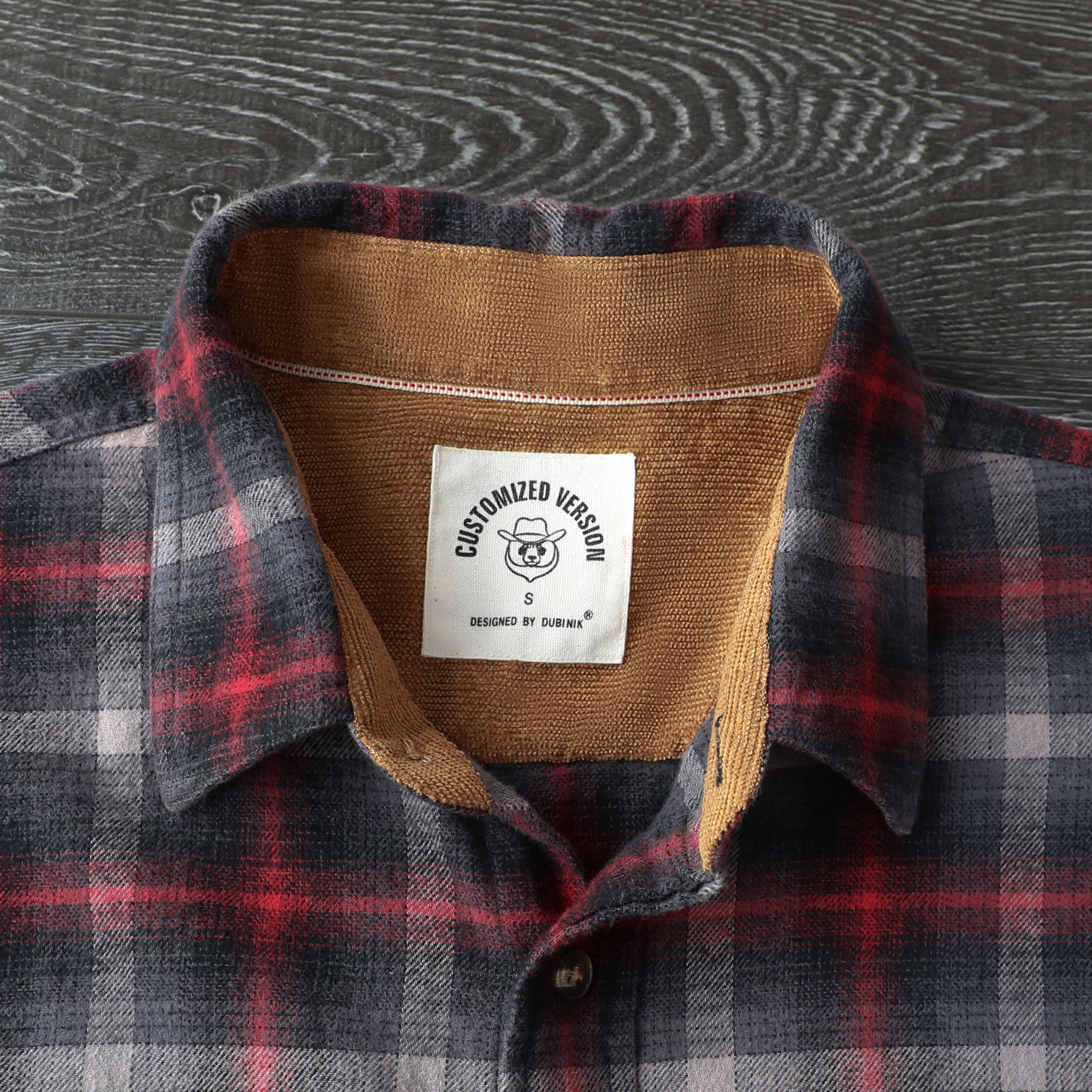 Dubinik® Mens Flannel Shirt Long Sleeve Button Down Plaid All Cotton Soft Brushed Flannel Shirt For Men Utility Casual Shirt #0030009