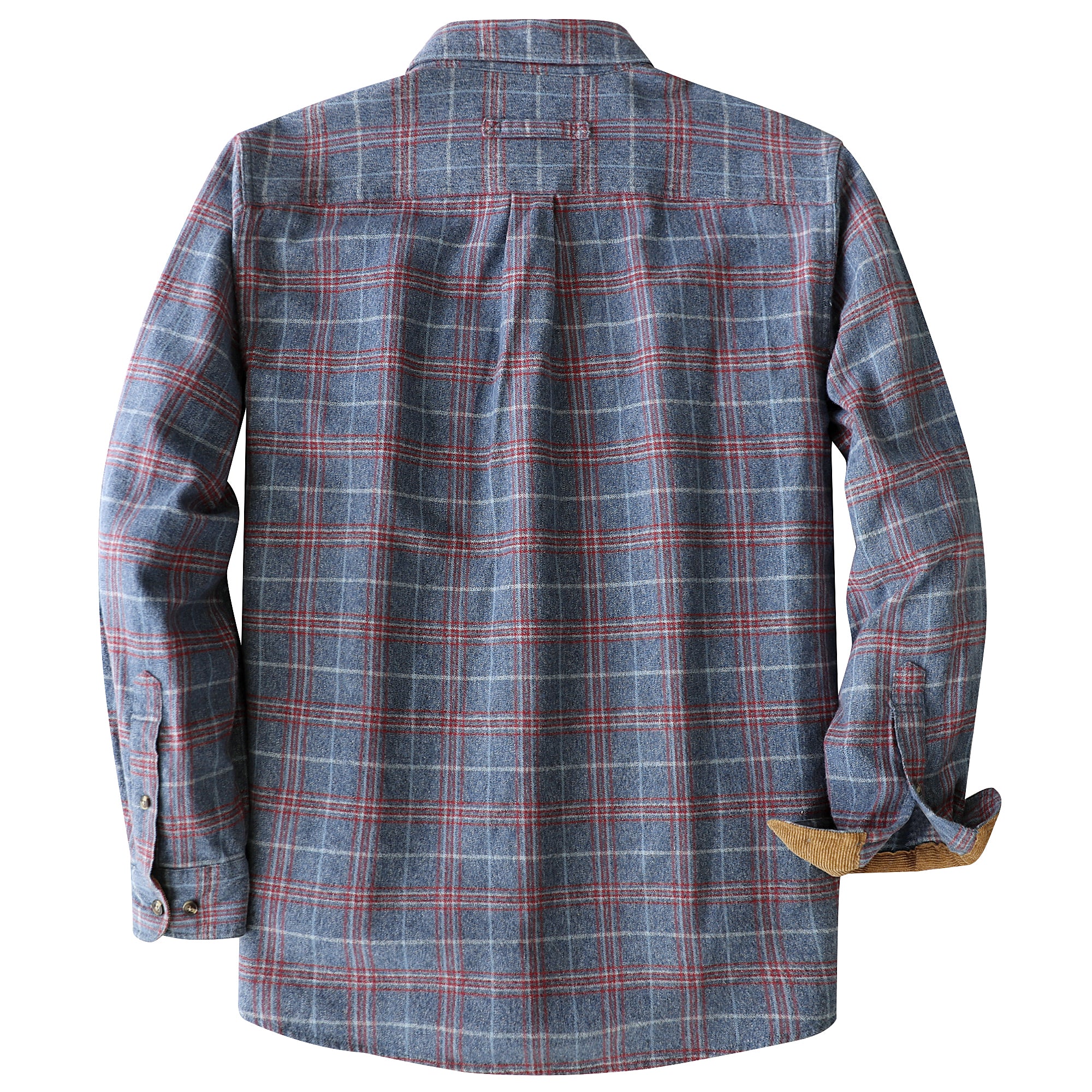 Chemise en flanelle Dubinik® pour homme, manches longues, boutonnée, à carreaux, tout en coton doux et brossé, chemise utilitaire décontractée #0030010