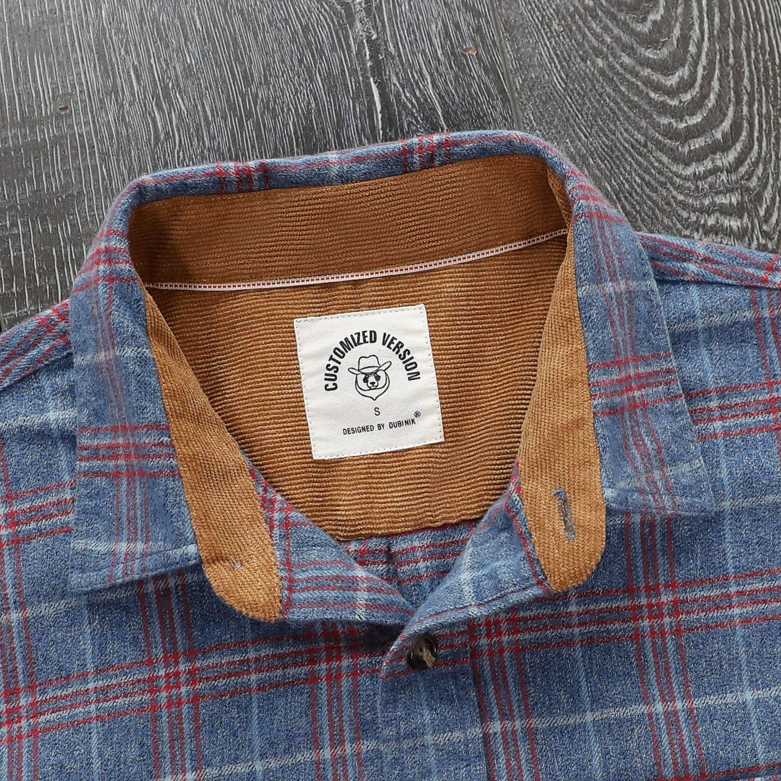 Chemise en flanelle Dubinik® pour homme, manches longues, boutonnée, à carreaux, tout en coton doux et brossé, chemise utilitaire décontractée #0030010