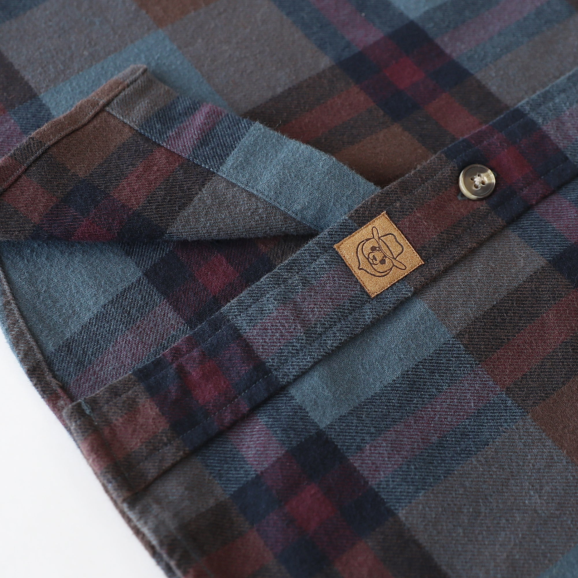 Dubinik® Mens Flannel Shirt Long Sleeve Button Down Plaid All Cotton Soft Brushed Flannel Shirt For Men Utility Casual Shirt #0030026