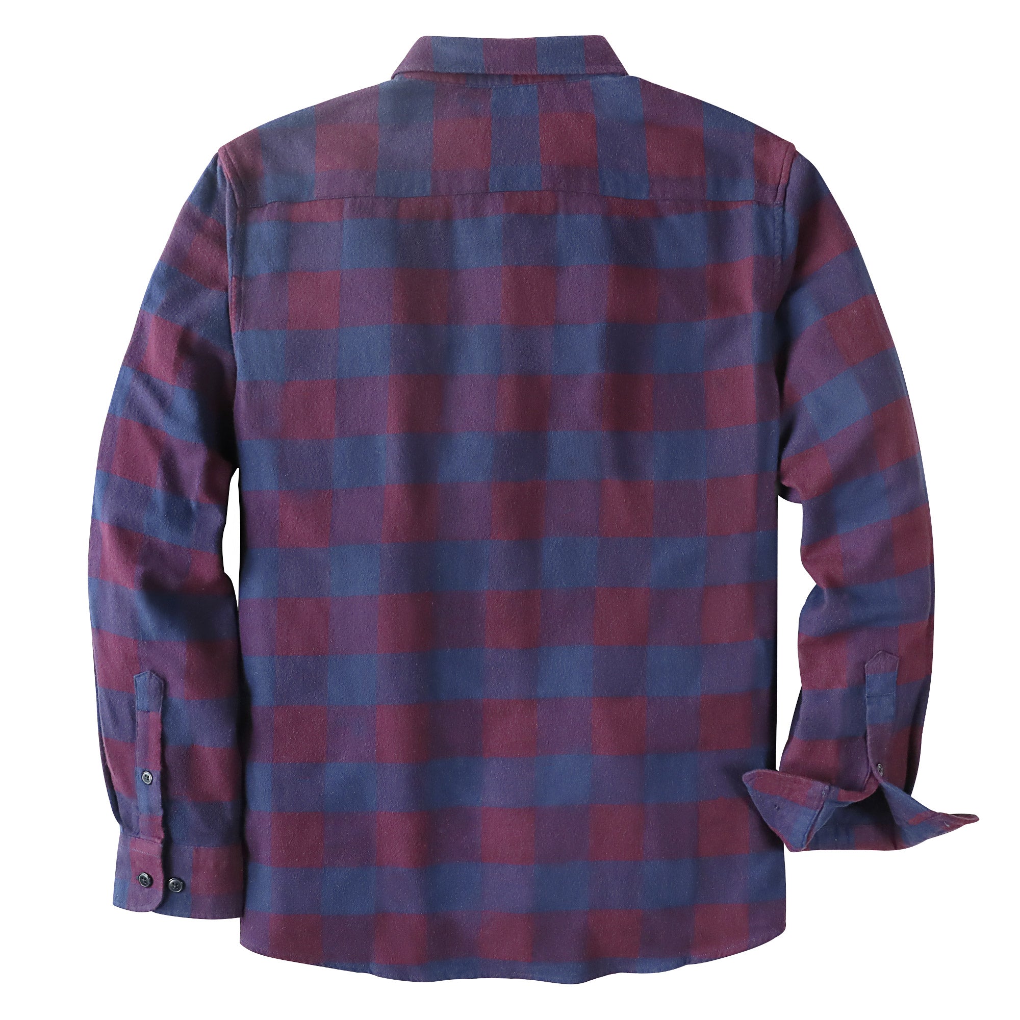 Dubinik® Mens Flannel Shirts Long Sleeve Button Down Casual Work Plaid Shirt Men All Cotton Soft with Pocket Regular Fit#03-049