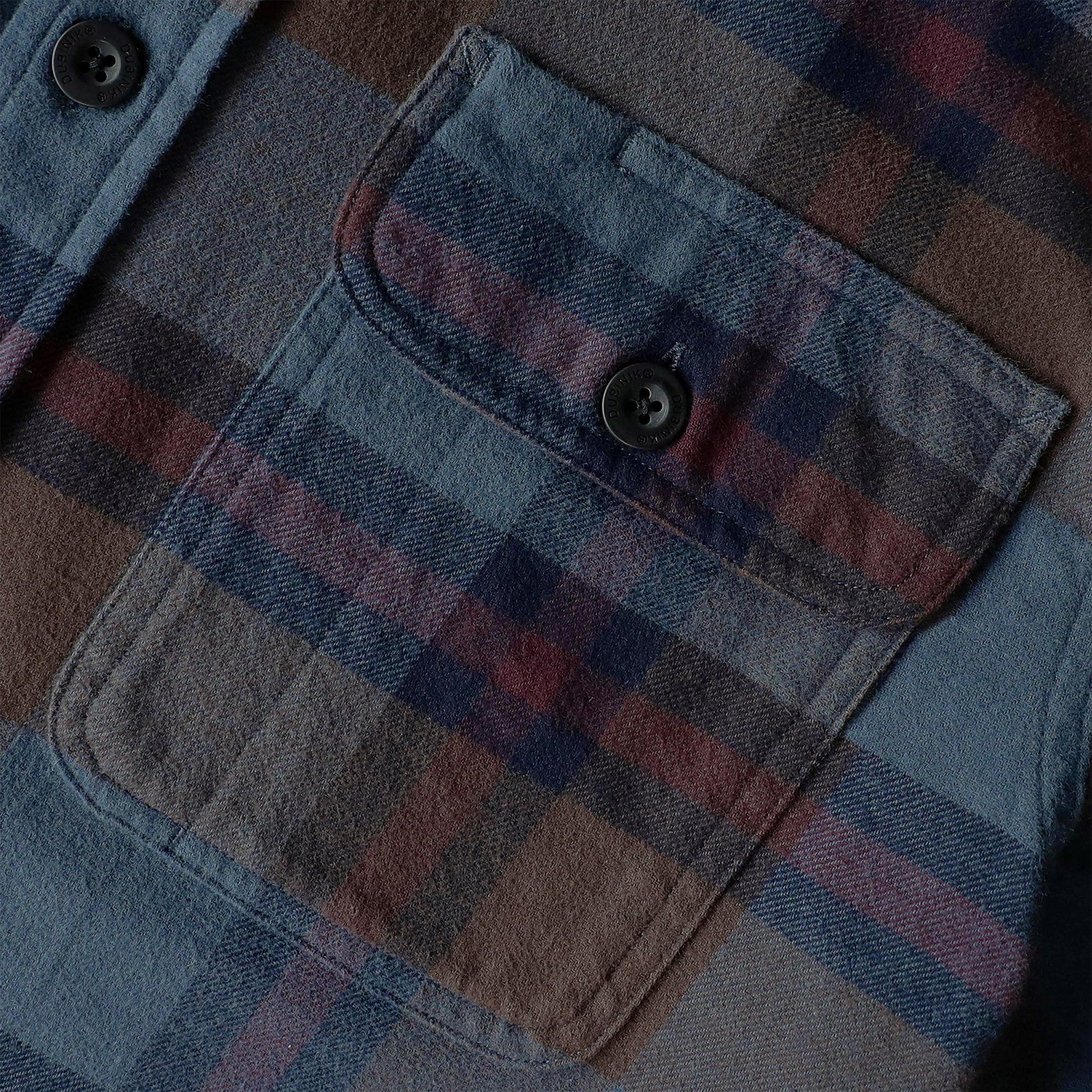 Chemise à carreaux Dubinik® à manches longues et mi-lourde pour homme, chaude, décontractée et douce, en coton, boutonnée, #3402