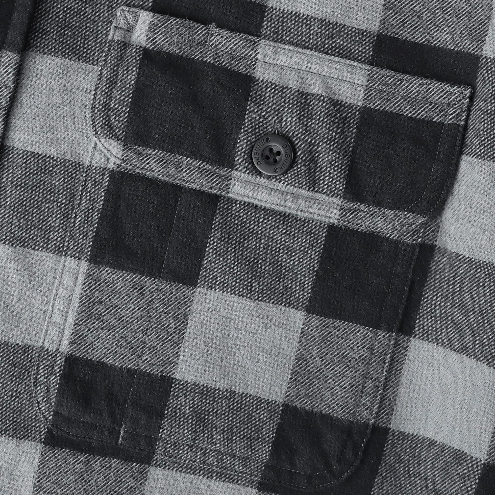 Chemise à carreaux Dubinik® à manches longues et mi-lourde pour homme, chaude, décontractée et douce, en coton, boutonnée, #3403