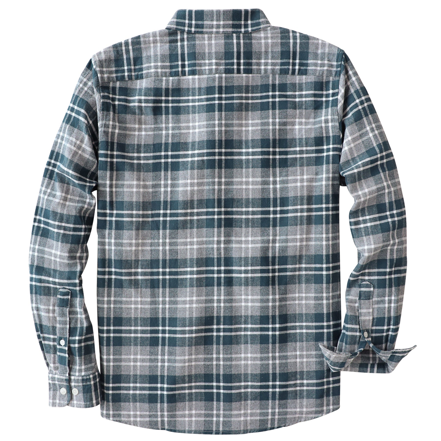 Dubinik® Flanellhemd für Herren, 100 % Baumwolle, Herren-Flanellhemden, langärmelig, kariert, weich, lässig, Button-Down-Hemd, Herren #66023