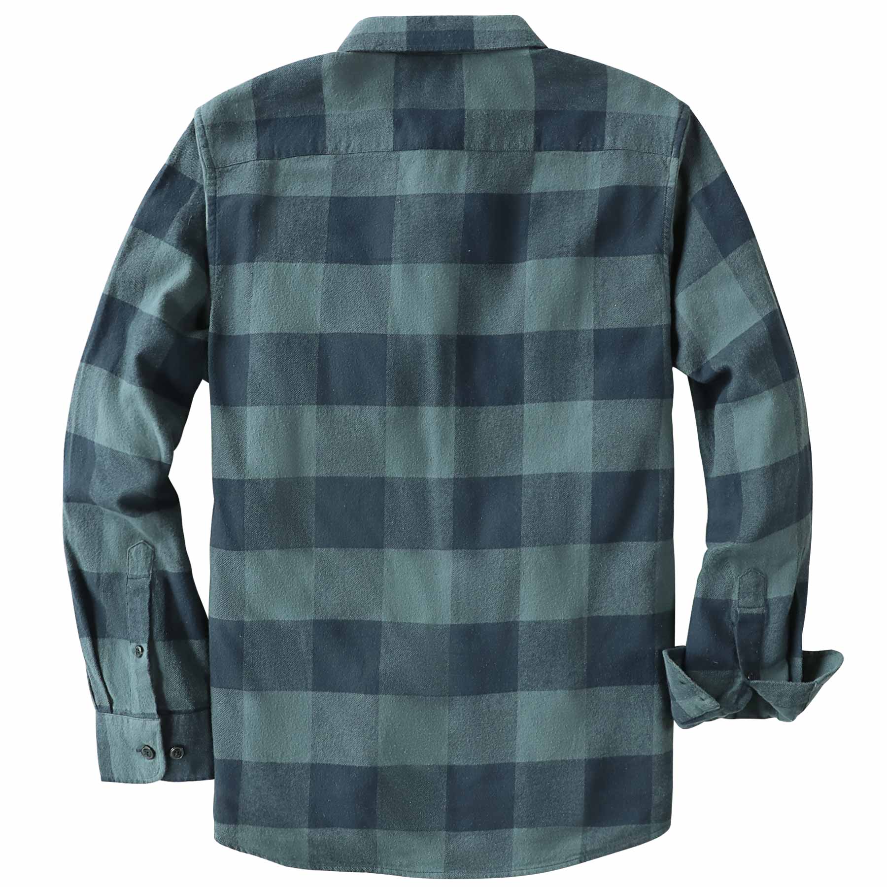 Dubinik® Flanellhemd für Herren, 100 % Baumwolle, Herren-Flanellhemden, langärmelig, kariert, weich, lässig, Button-Down-Hemd, Herren #66028