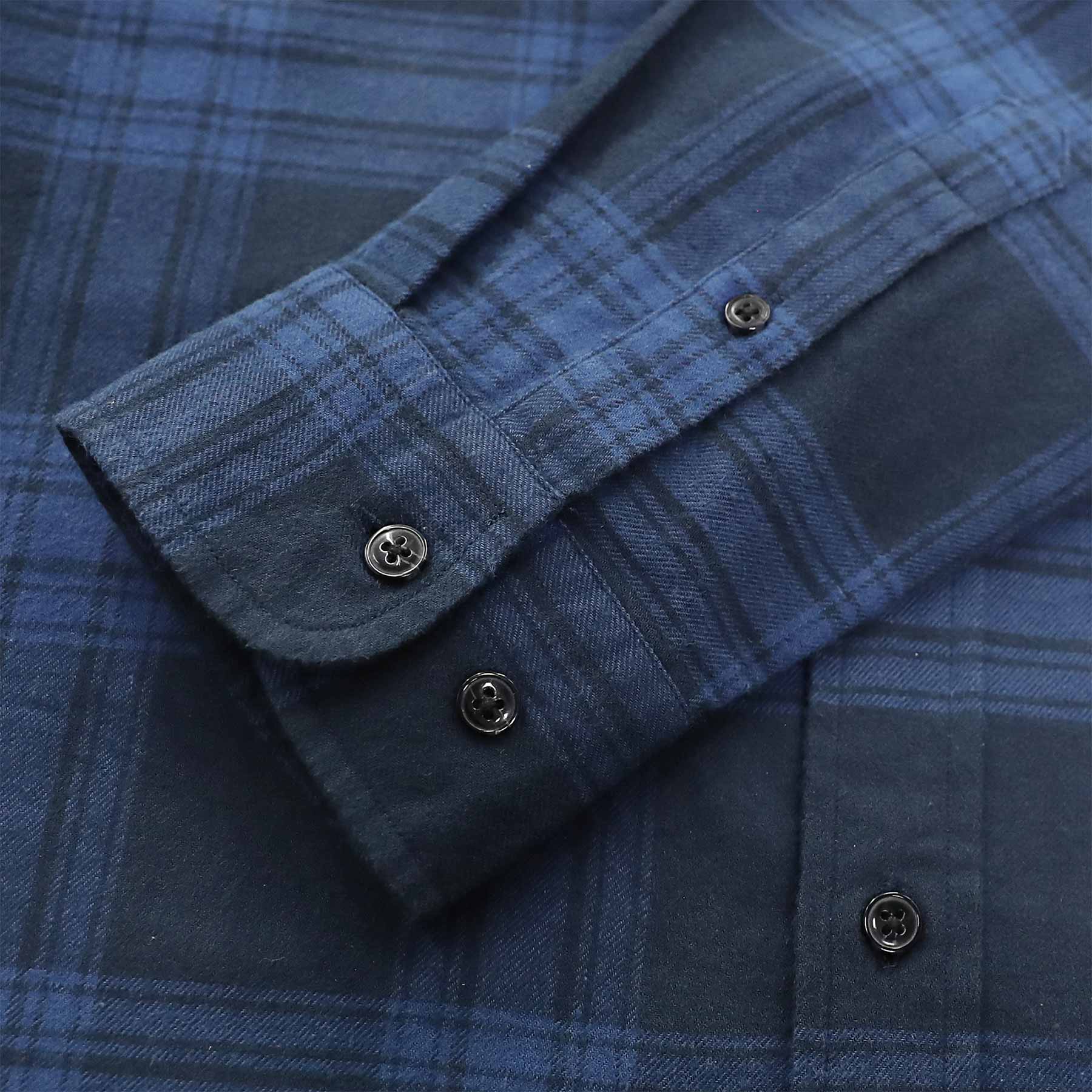 Chemise en flanelle Dubinik® pour homme, 100 % coton, manches longues, à carreaux, douce, décontractée, boutonnée, #66009