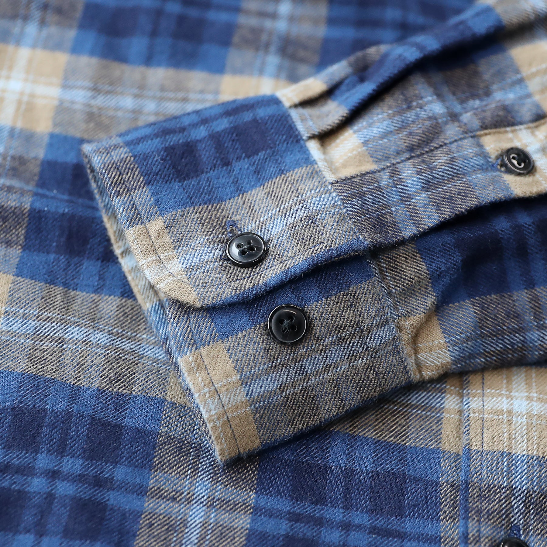 Dubinik® Flanellhemd für Herren, 100 % Baumwolle, Herren-Flanellhemden, langärmelig, kariert, weich, lässig, Button-Down-Hemd, Herren #66012