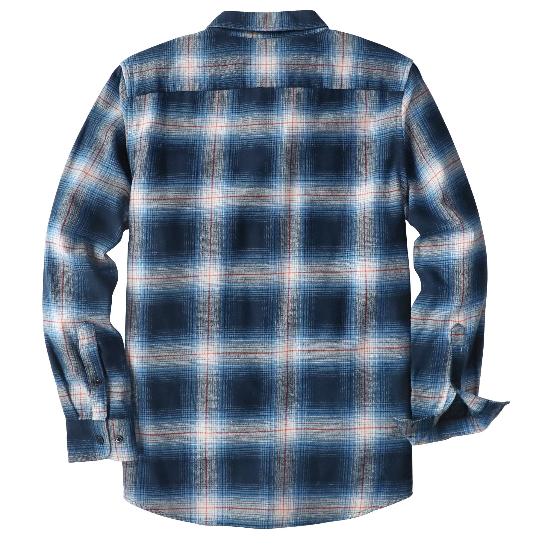 Dubinik® Flanellhemd für Herren, 100 % Baumwolle, Herren-Flanellhemden, langärmelig, kariert, weich, lässig, Button-Down-Hemd, Herren #66027