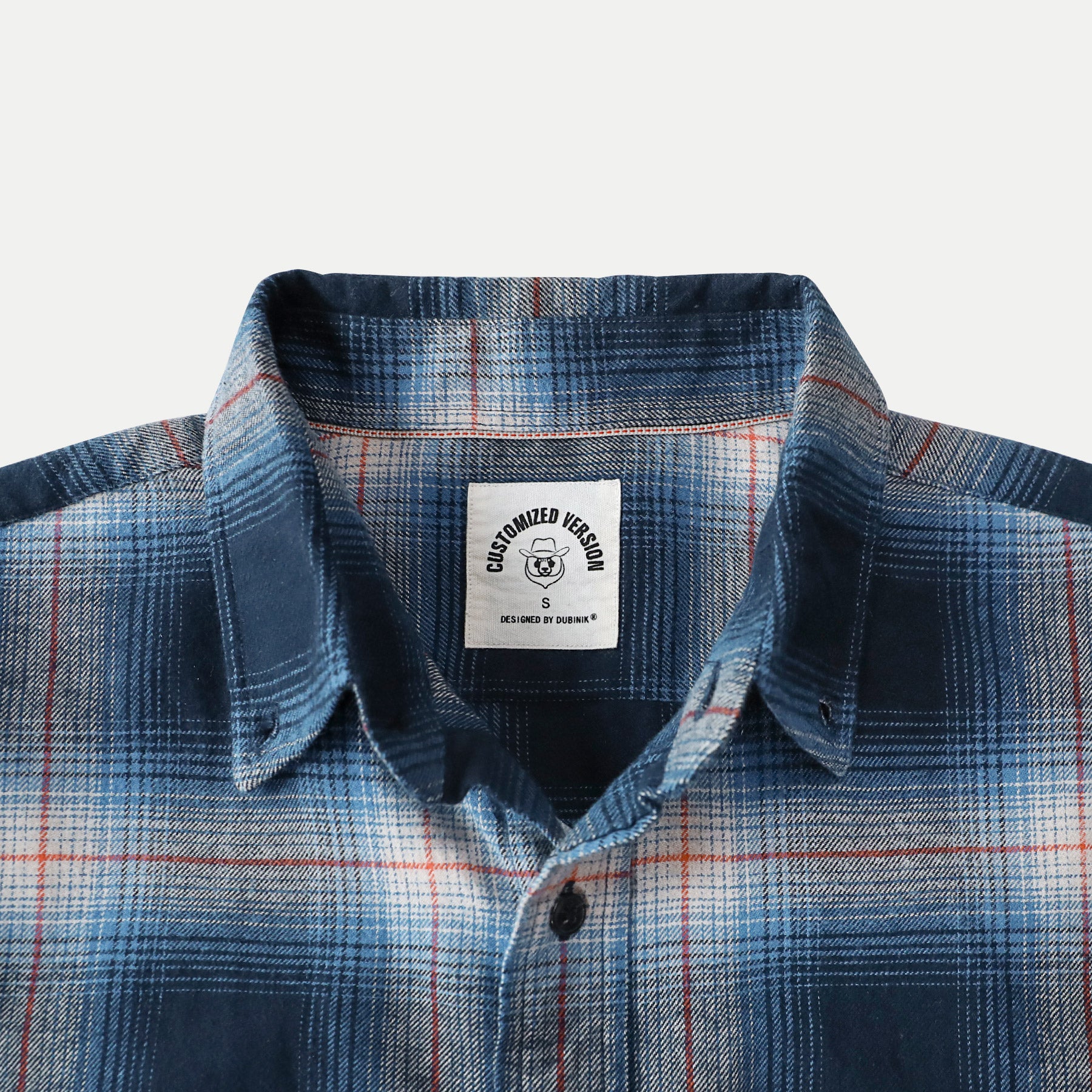 Dubinik® Flanellhemd für Herren, 100 % Baumwolle, Herren-Flanellhemden, langärmelig, kariert, weich, lässig, Button-Down-Hemd, Herren #66027