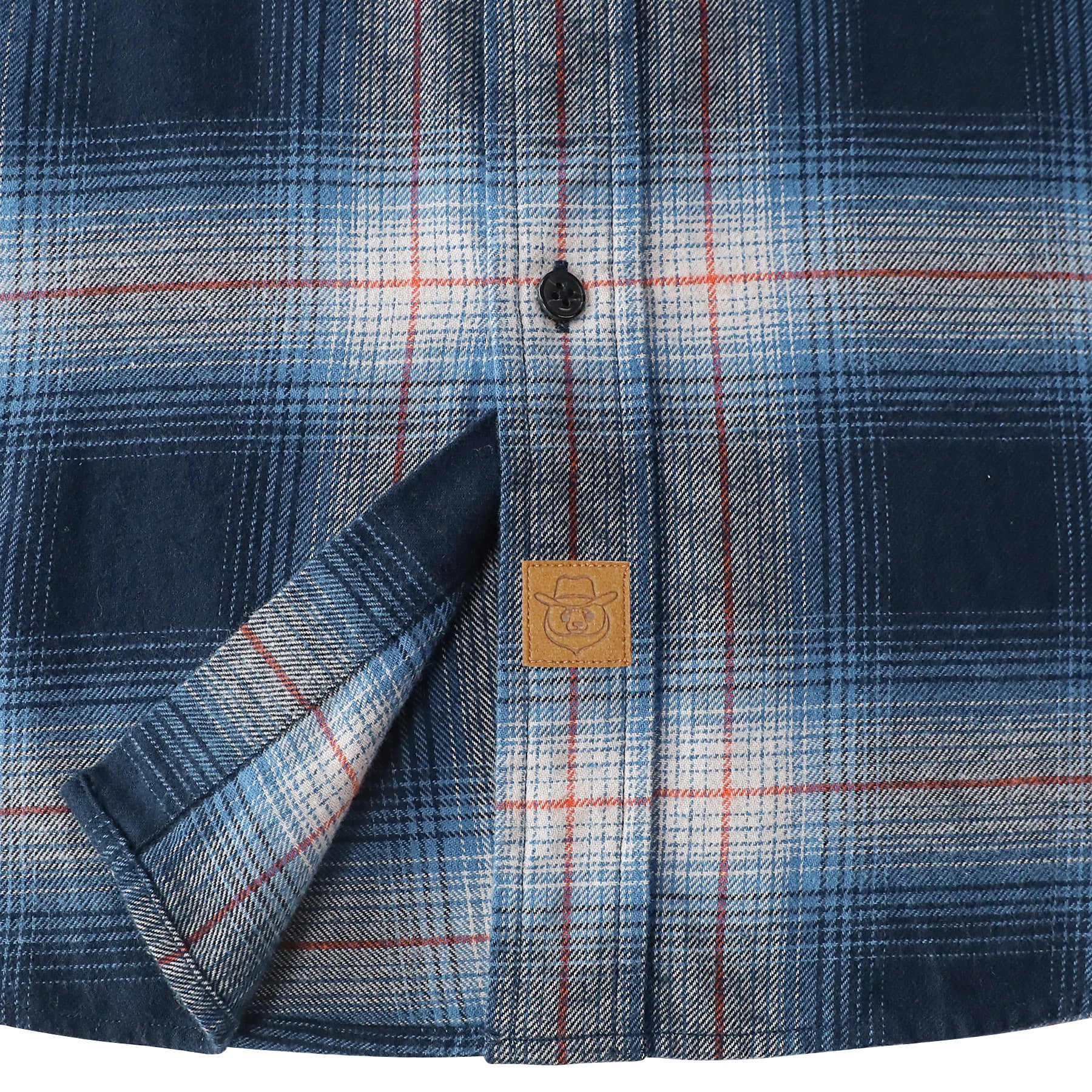Dubinik® Flanellhemd für Herren, 100 % Baumwolle, Herren-Flanellhemden, langärmelig, kariert, weich, lässig, Button-Down-Hemd, Herren #66027