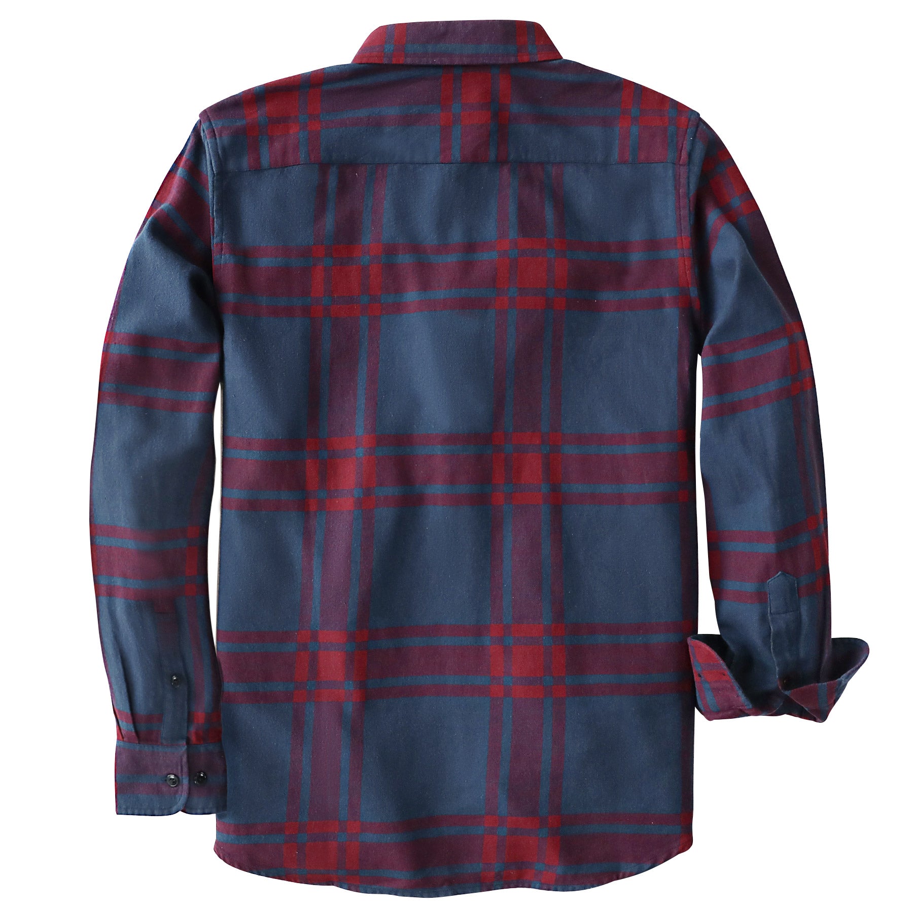 Dubinik® Flanellhemd für Herren, 100 % Baumwolle, Herren-Flanellhemden, langärmelig, kariert, weich, lässig, Button-Down-Hemd, Herren #66005