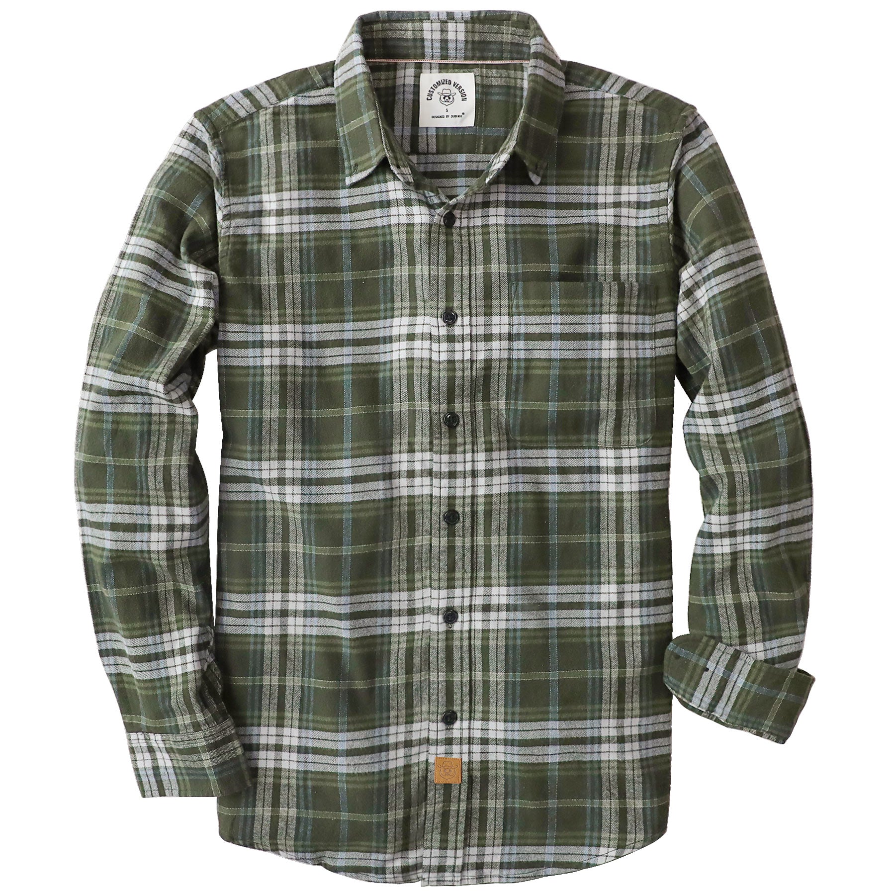 Good For Nothing Men's Slim Fit Check Shirt – 100% Cotton Soft Flannel Lumberjack Style