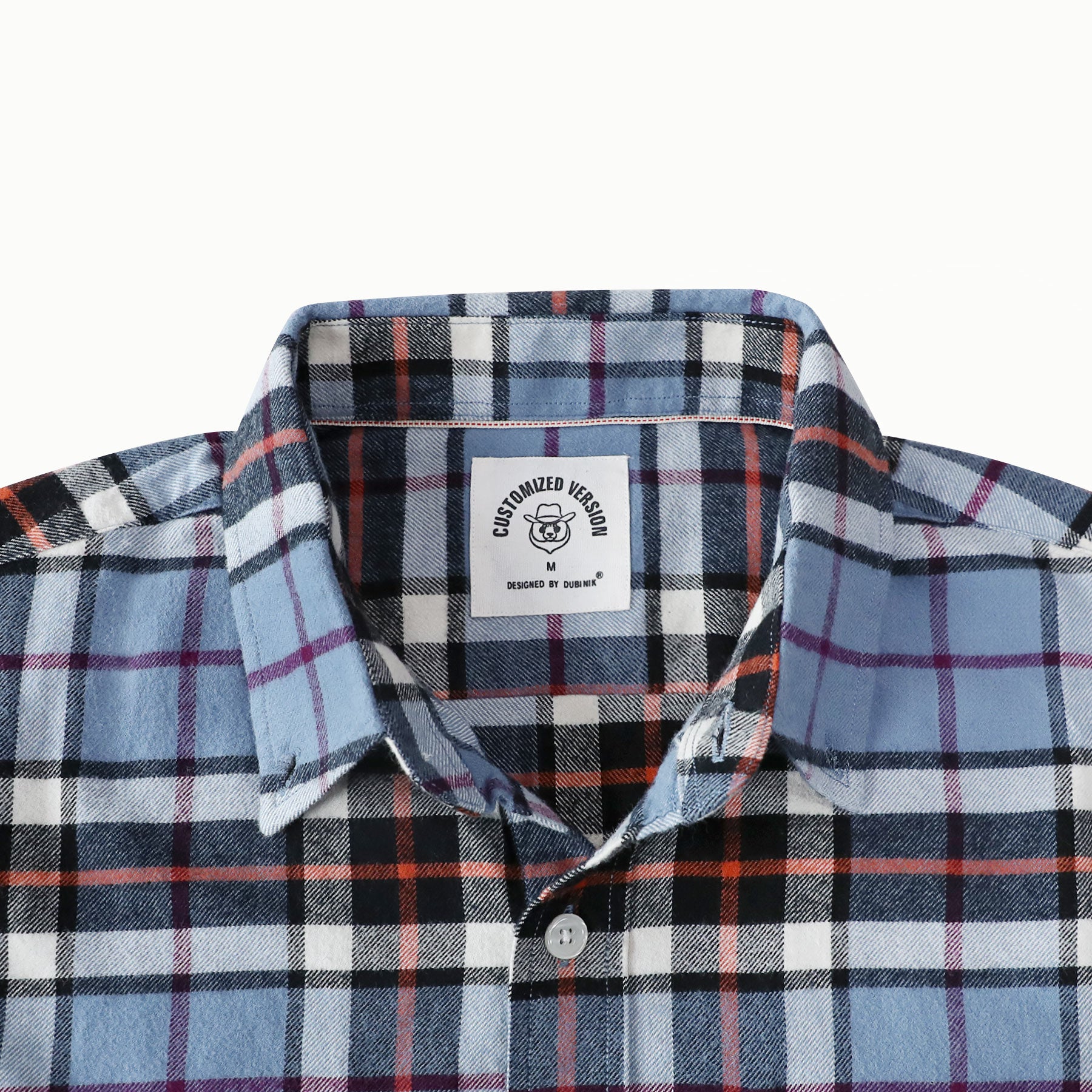 Dubinik® Flanellhemd für Herren, 100 % Baumwolle, Herren-Flanellhemden, langärmelig, kariert, weich, lässig, Button-Down-Hemd, Herren #66016