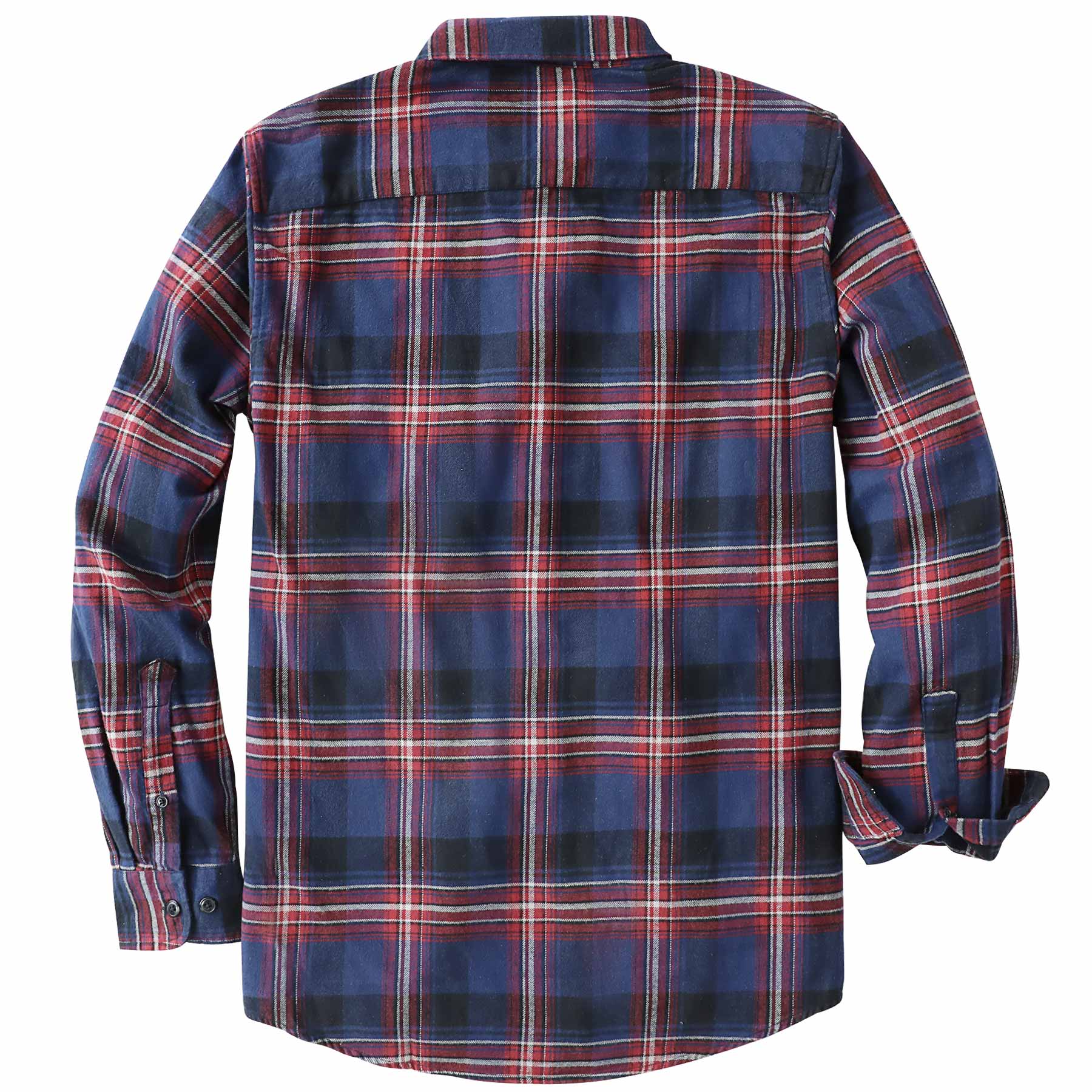Dubinik® Flanellhemd für Herren, 100 % Baumwolle, Herren-Flanellhemden, langärmelig, kariert, weich, lässig, Button-Down-Hemd, Herren #66030