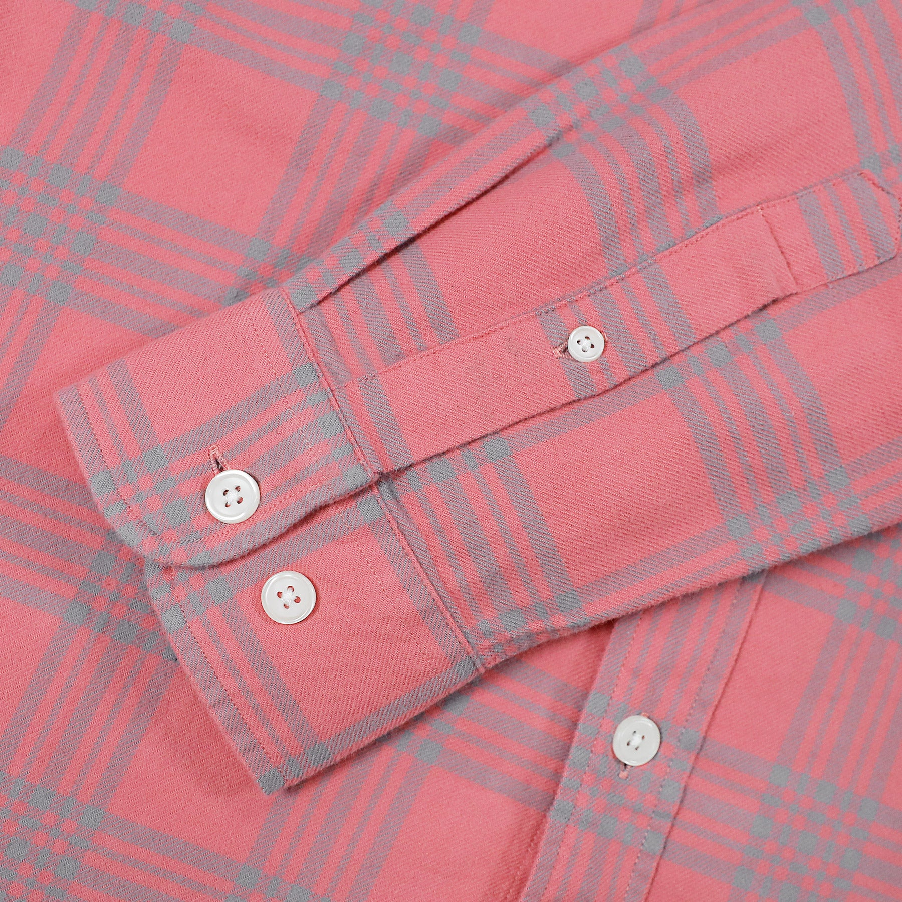 Dubinik® Portez du rose pour la sensibilisation au cancer du sein ! Chemise en flanelle 100 % coton pour homme, manches longues, à carreaux, douce et décontractée, boutonnée, n° 66024