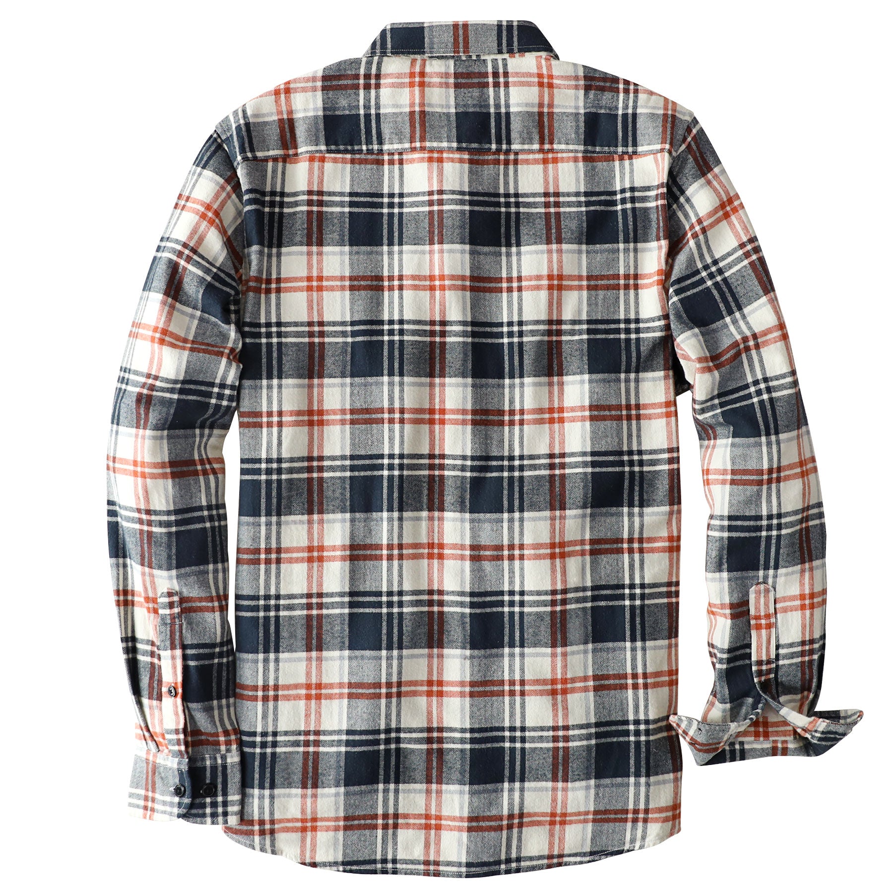 Dubinik® Flanellhemd für Herren, 100 % Baumwolle, Herren-Flanellhemden, langärmelig, kariert, weich, lässig, Button-Down-Hemd, Herren #66118