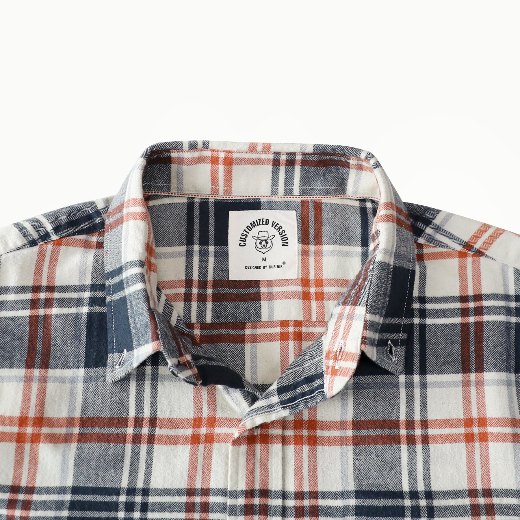Dubinik® Flanellhemd für Herren, 100 % Baumwolle, Herren-Flanellhemden, langärmelig, kariert, weich, lässig, Button-Down-Hemd, Herren #66118