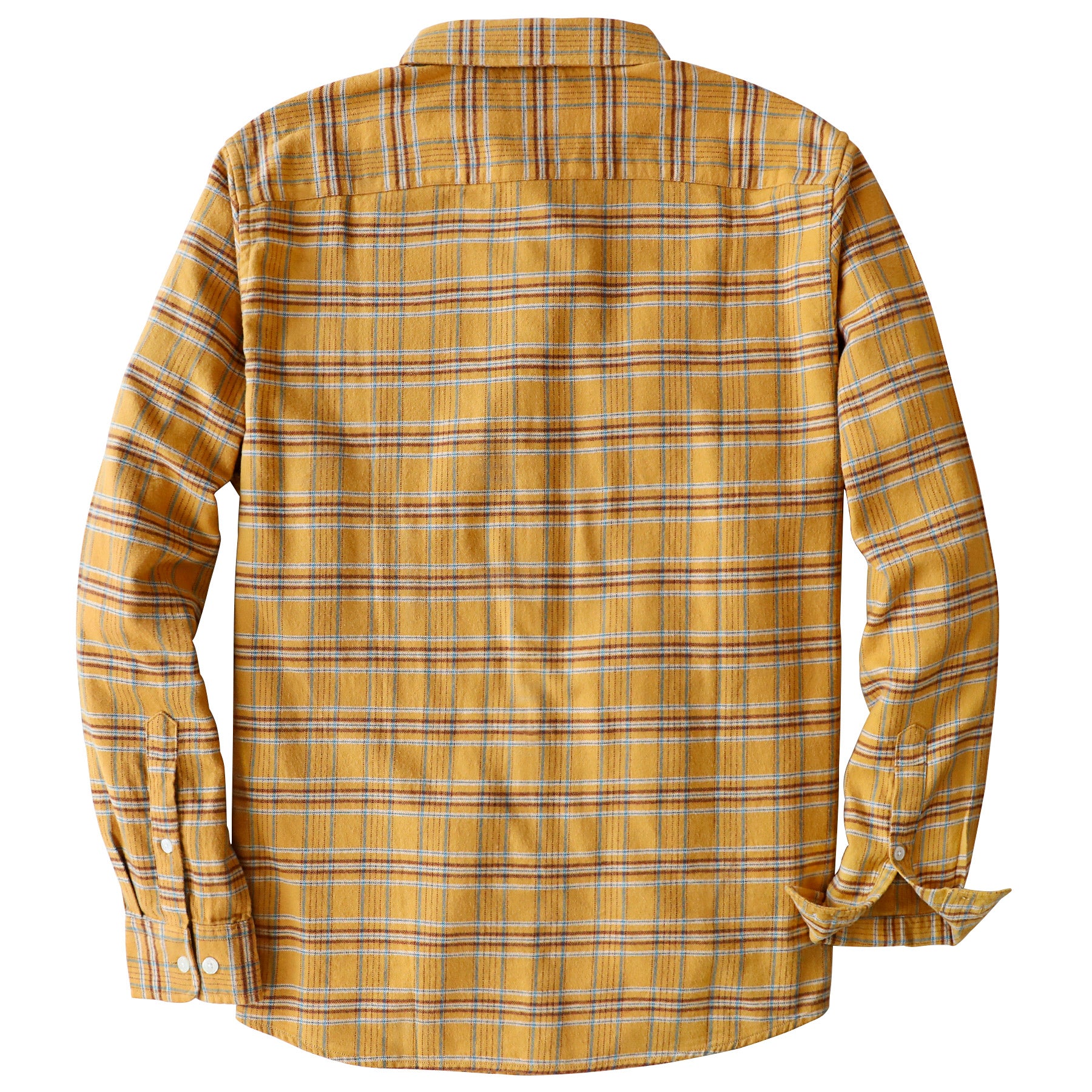 Dubinik® Flanellhemd für Herren, 100 % Baumwolle, Herren-Flanellhemden, langärmelig, kariert, weich, lässig, Button-Down-Hemd, Herren #66205